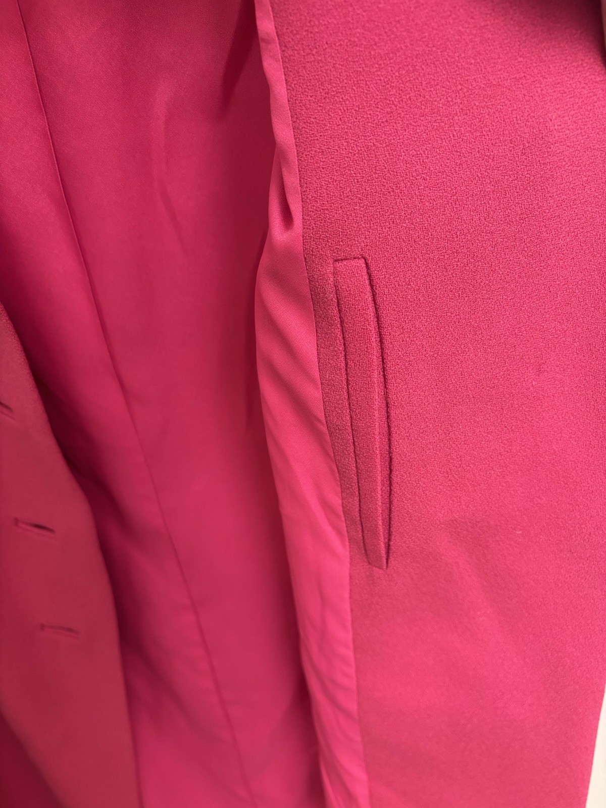 Vintage 60’s 70’s L.C. Mae California 100% Pure Wool Coat Mod Hot Pink M/L