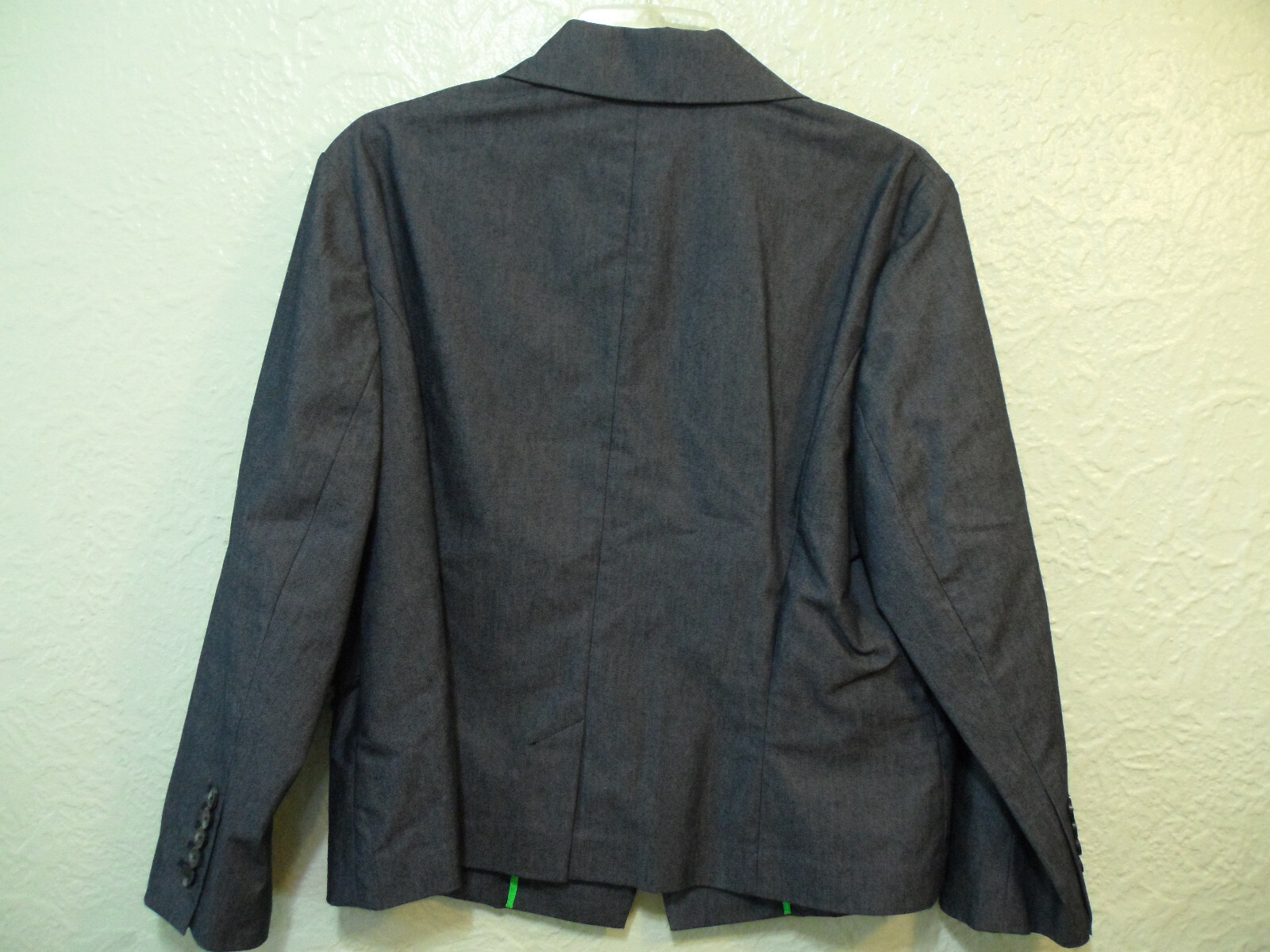 Liz Claiborne Denim Jacket 3 Button Blue Blazer Stretch Sz 16 NWT $139