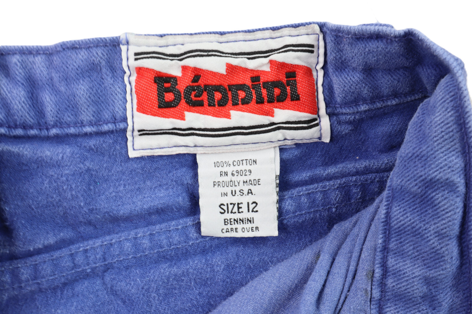 Vintage BENNINI US Women’s M 10 (13 14) Blue Denim High Waist Straight Leg Jeans
