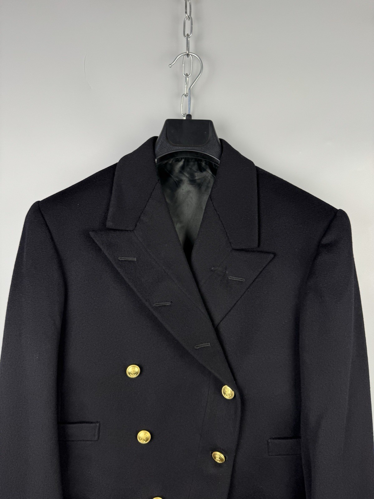 Vintage 1972 Gieves Hawkes Blazer Wool Cropped Naval Officer Jacket Coat