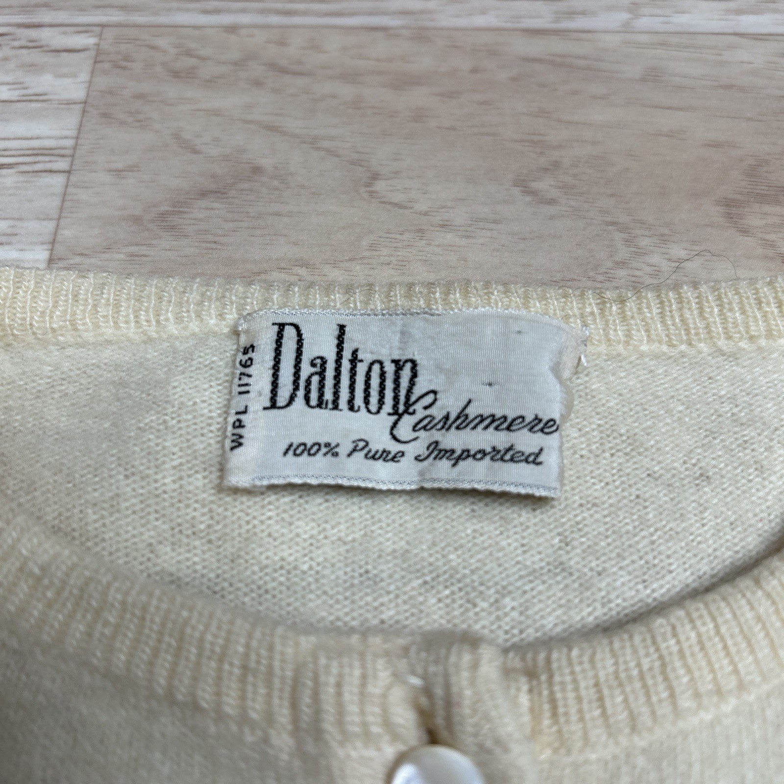 Vintage 50s Dalton 100% Virgin Cashmere Cardigan Sweater Womens WPL11765 Small
