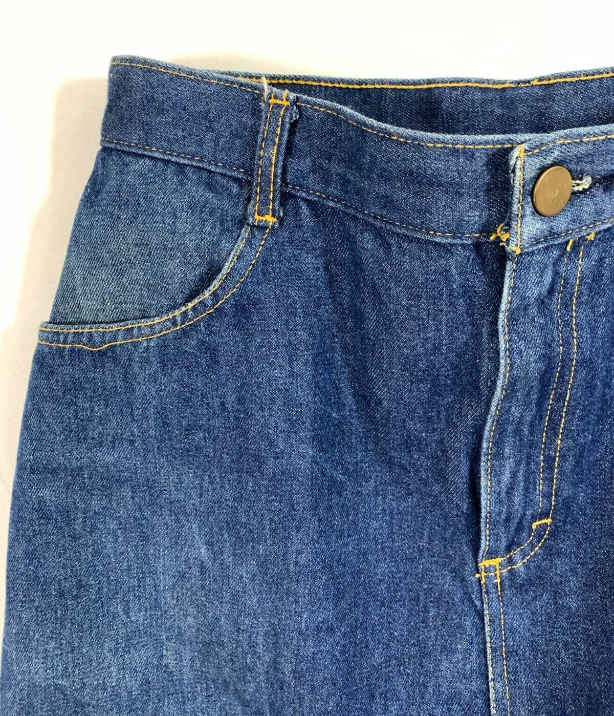 Vintage 80s CHERYL TIEGS Jeans Denim Midi Skirt Missy 14 (28″ Waist)