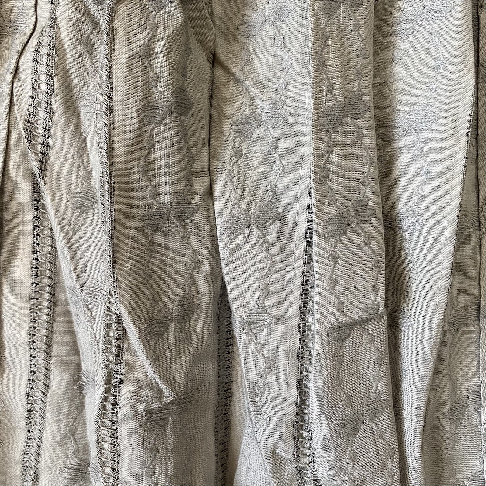 Jonathan Logan vintage Gray A-line Embroidered Tea Dress Size 7