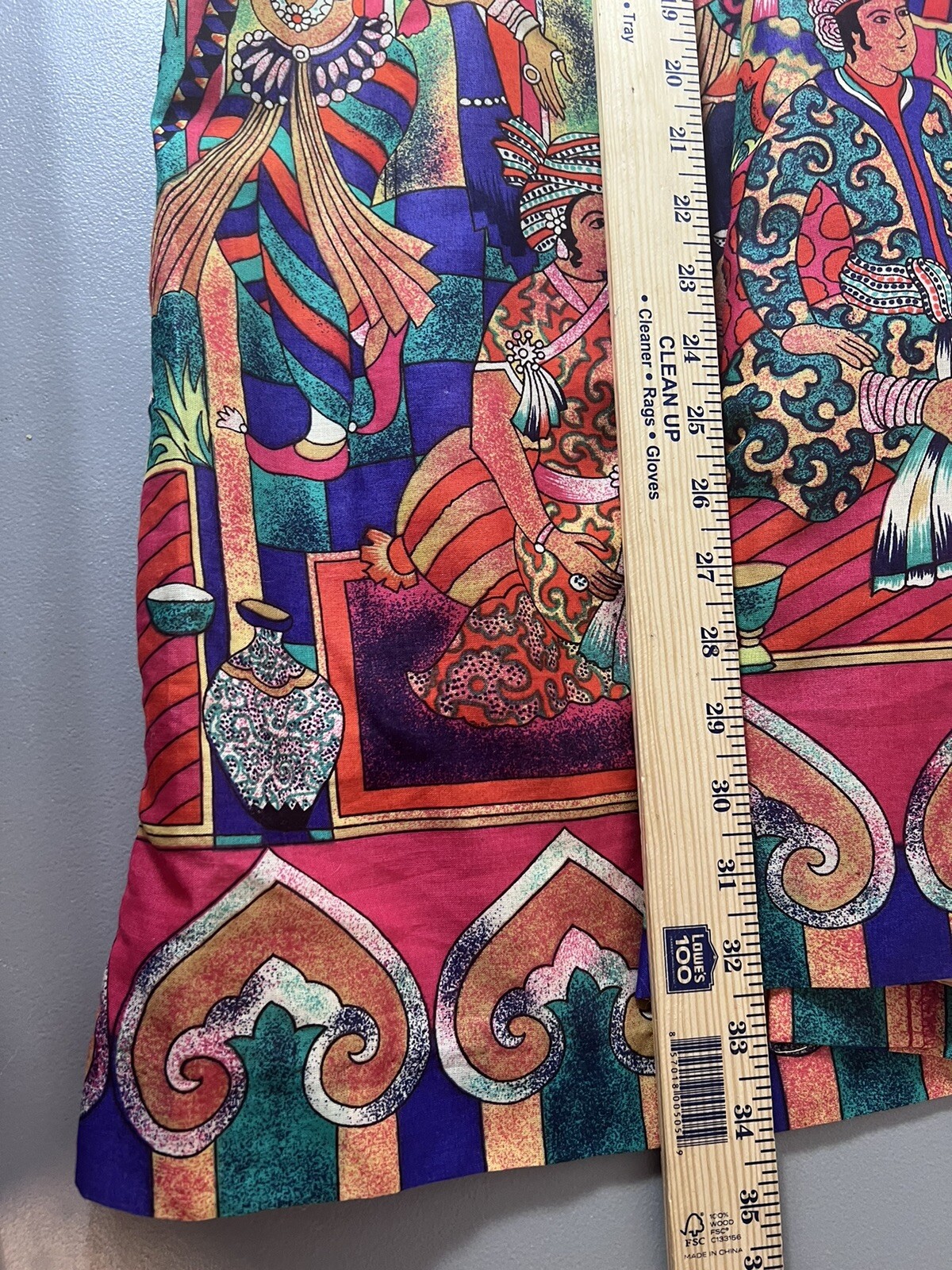 Vintage 80’s Howard Wolf Colorful Ethnic Skirt Matching Blouse Set Women’s 10
