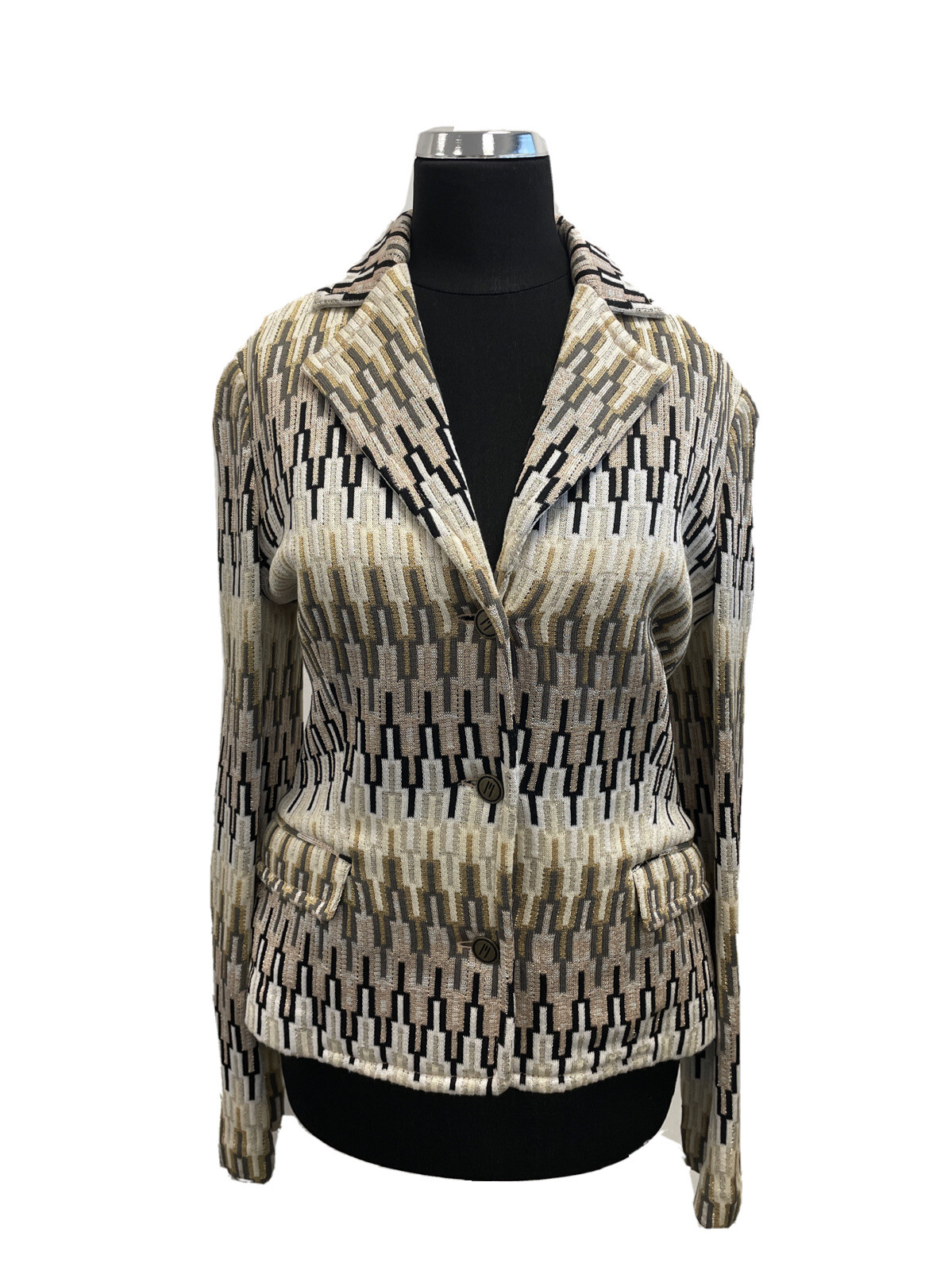 MISSONI WOMEN’S JACKET 2008/12 VINTAGE JACKET BLAZER WOMAN ’00’S JHA316