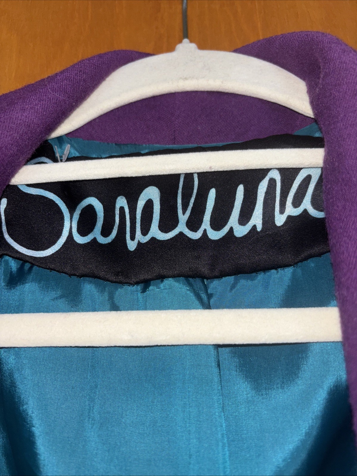 82 One Of A Kind Hand Painted Wool Coat Stevie Nicks Osfm Vintage Saraluna
