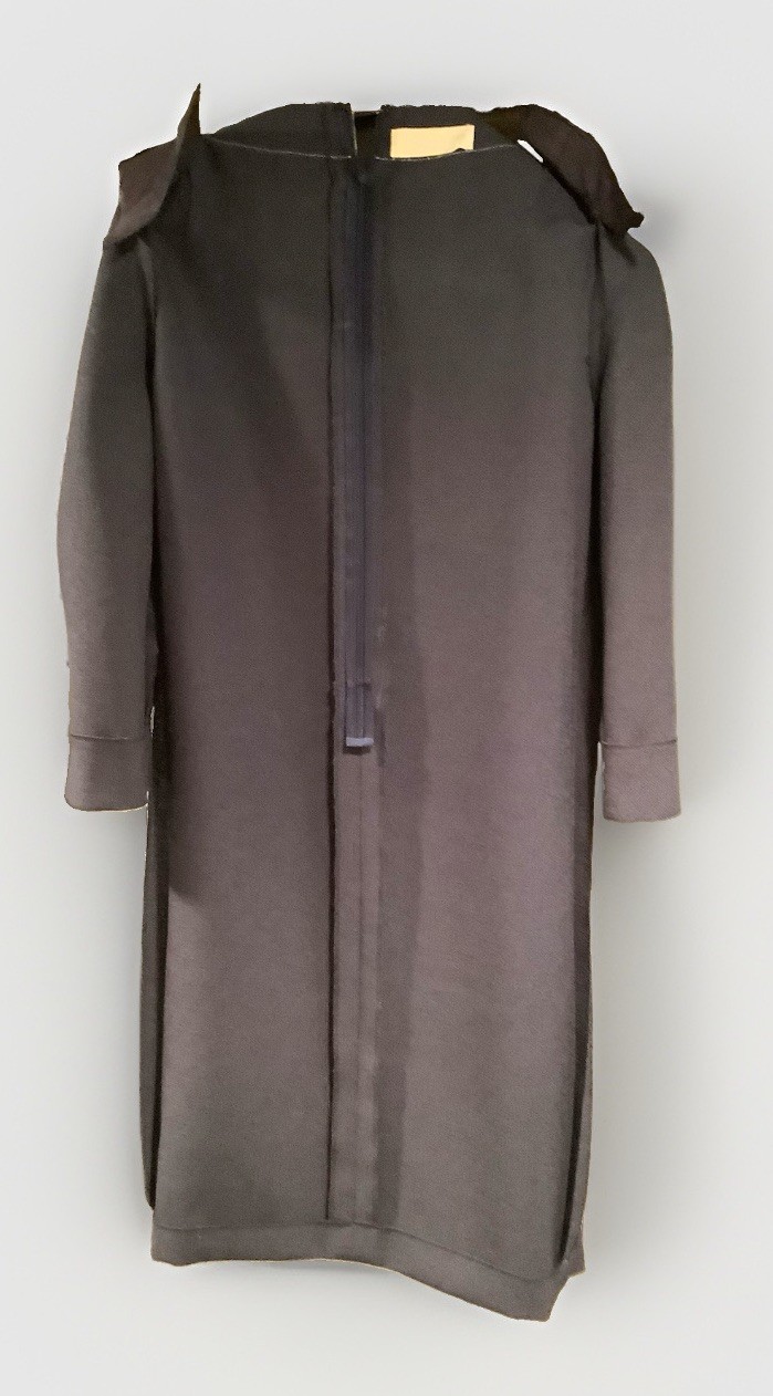 PIERRE CARDIN Modern Dress Sz 10US Med-Lrg Navy Blue Color Block Exl’t Cond