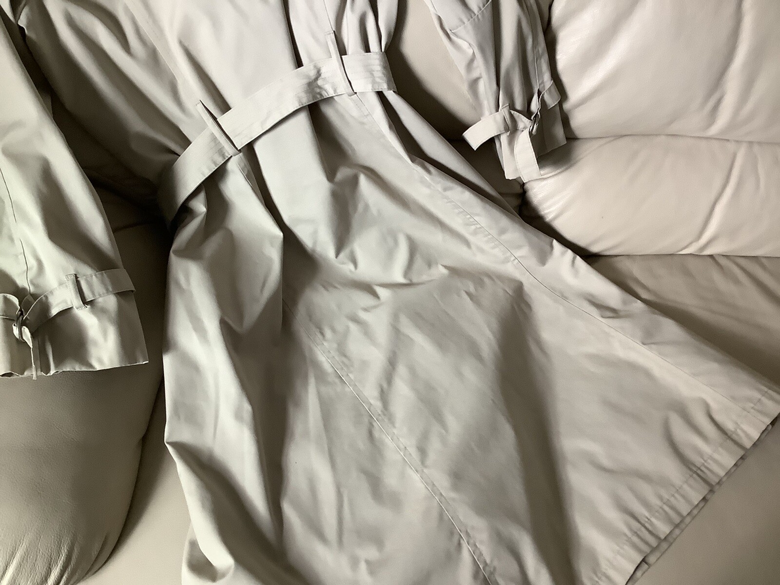 Vintage London Fog Trench Rain Coat Full Length With Belt Size 12 Reg