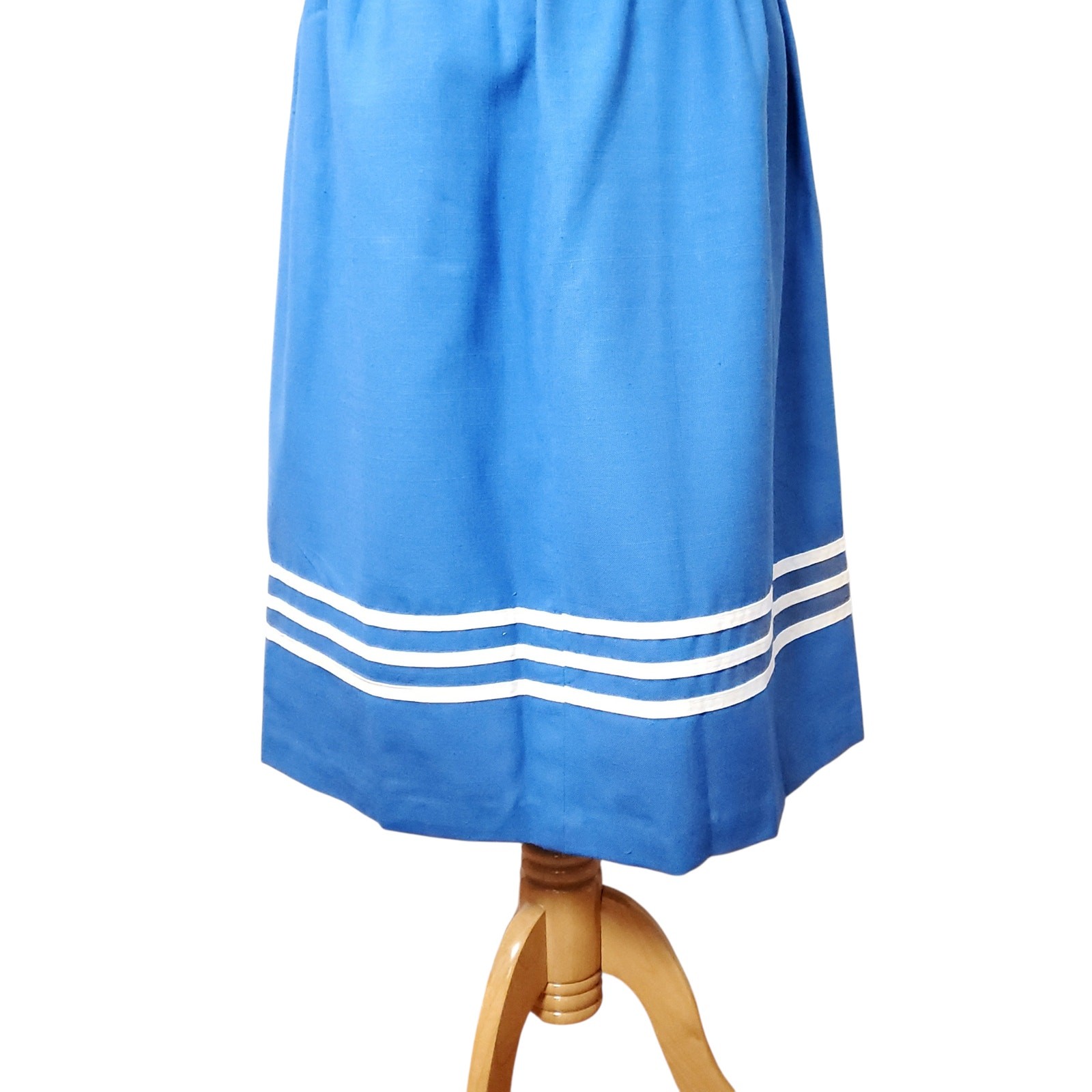 Vintage Vicky Vaughn Dress 70s Sailor Nautical Pinup Retro Fits an XS / S