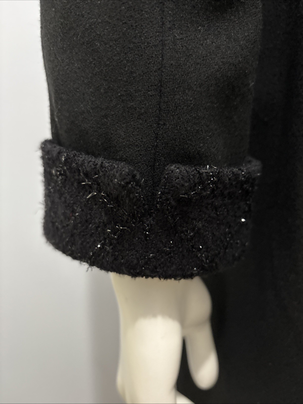 Vintage Kasper for A.S.L Chic Black Dress Buttons Down The Front Pockets Sz 8P