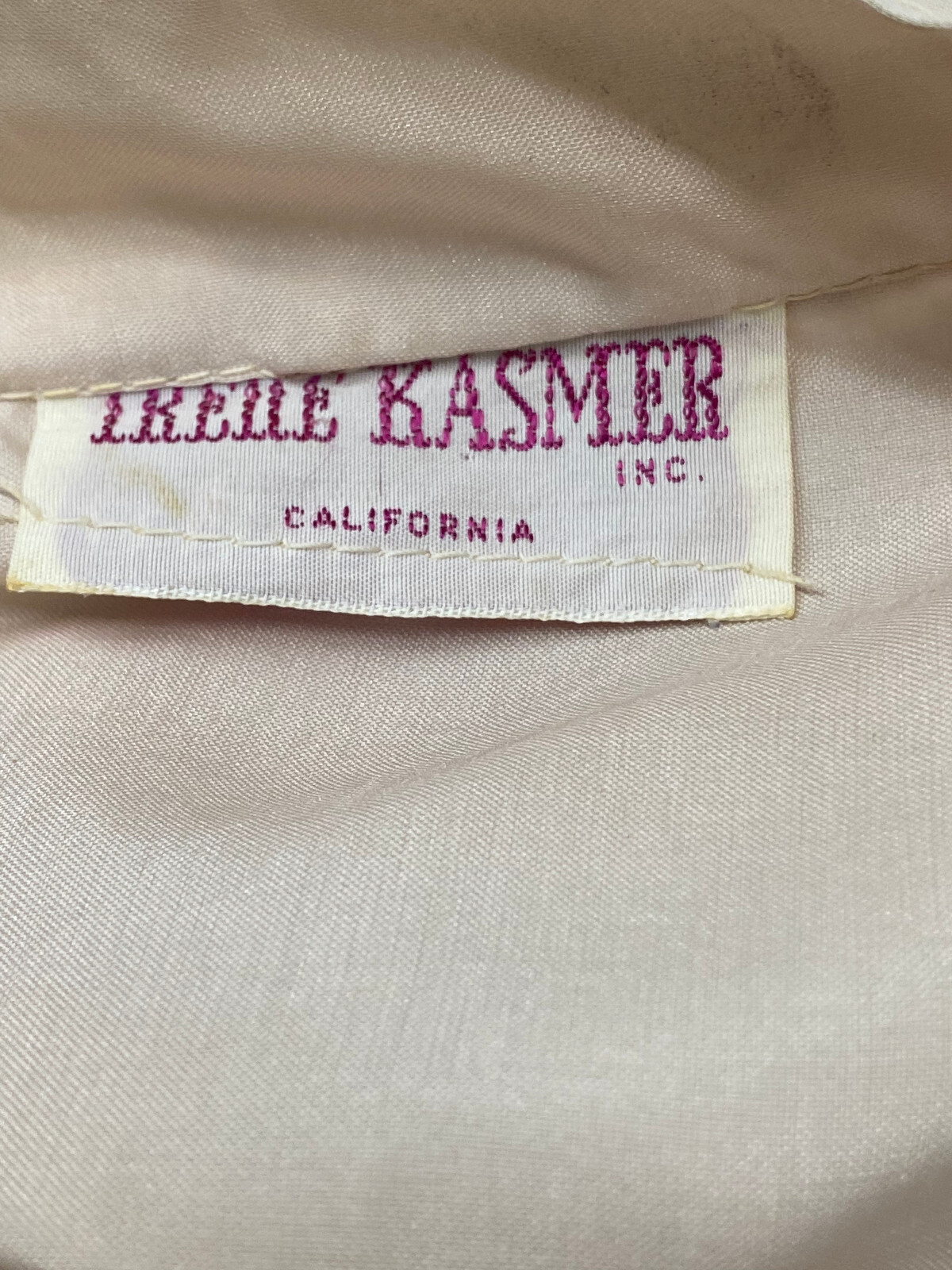 Vintage 70’s Irene Kasmer California Light Tan Dress Secretary Med- Large