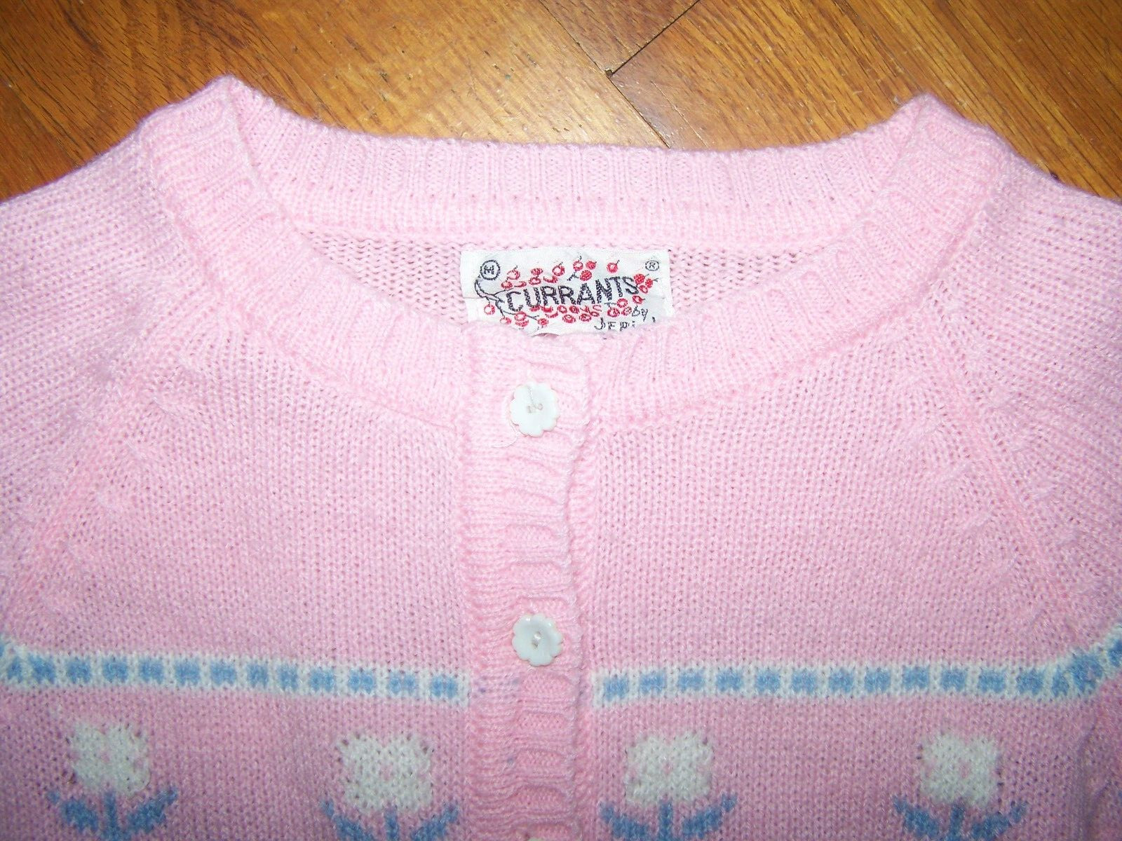 Vintage Currants By Jeri-Jo Pink Pullover Sweater Woman’s Medium (6)