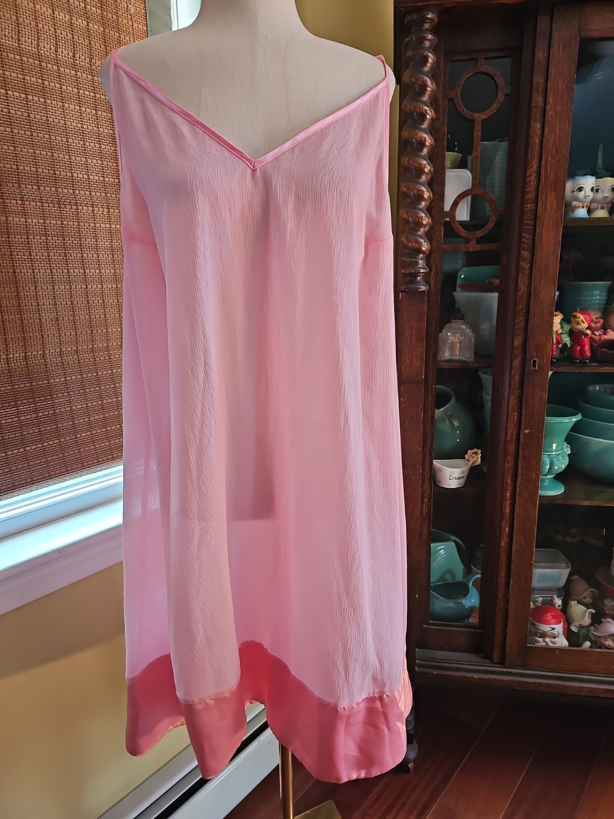NOS Lord & Taylor Nightgown Wo.an Sz 2 Xl Pink Cami Dress