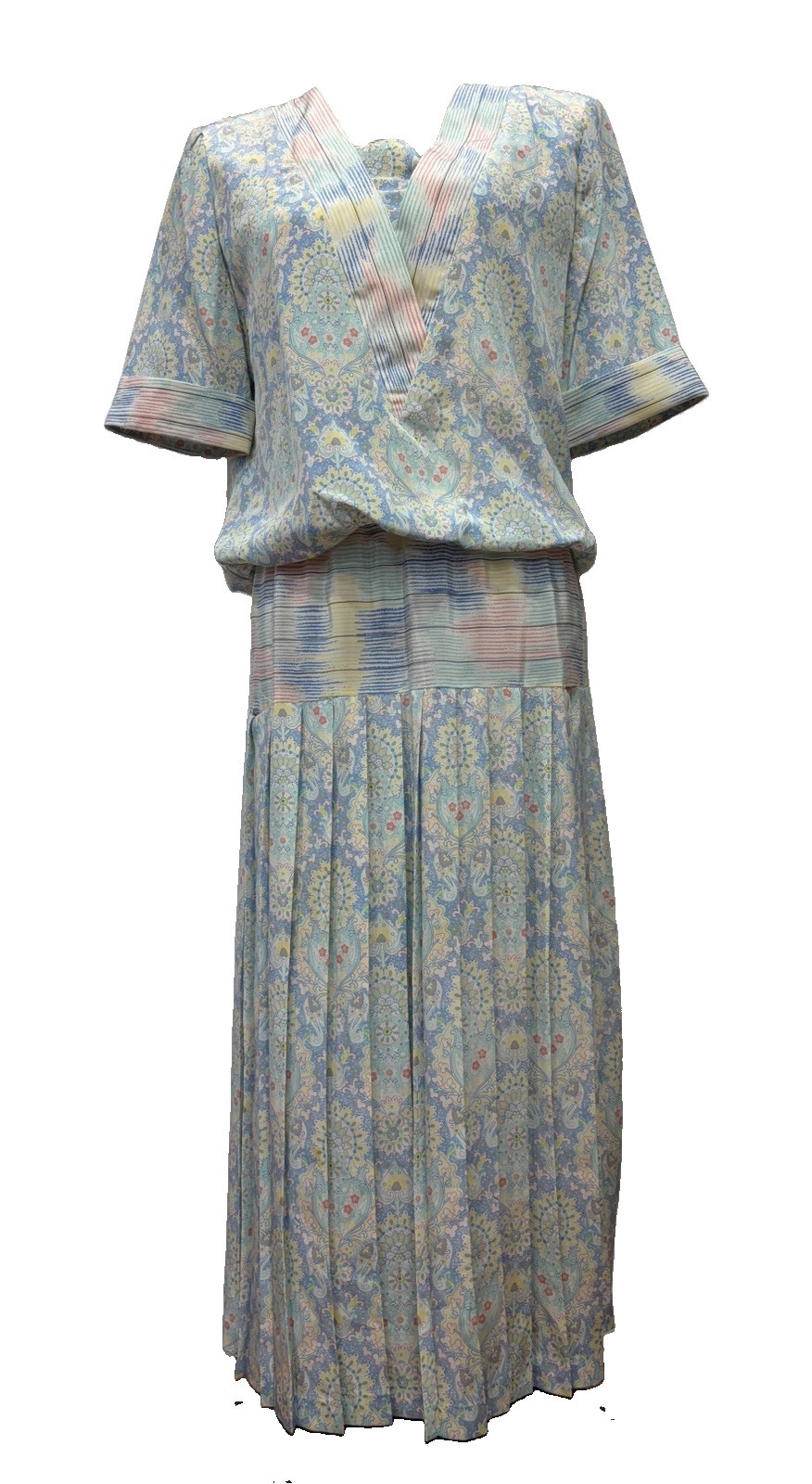 Mindy Malone Pastel Romantic Bohemian Dress Vintage Small