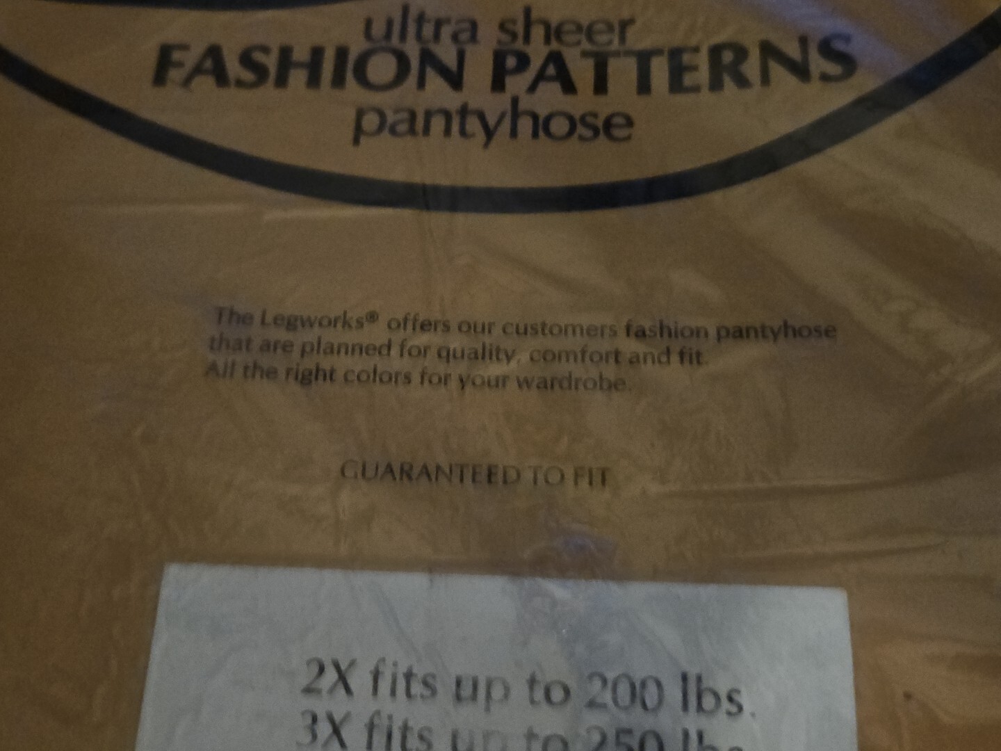 Pantyhose Black Sheer Fashion Dots Pattern Womens Sz 2x Nylon Vinta The Legwork