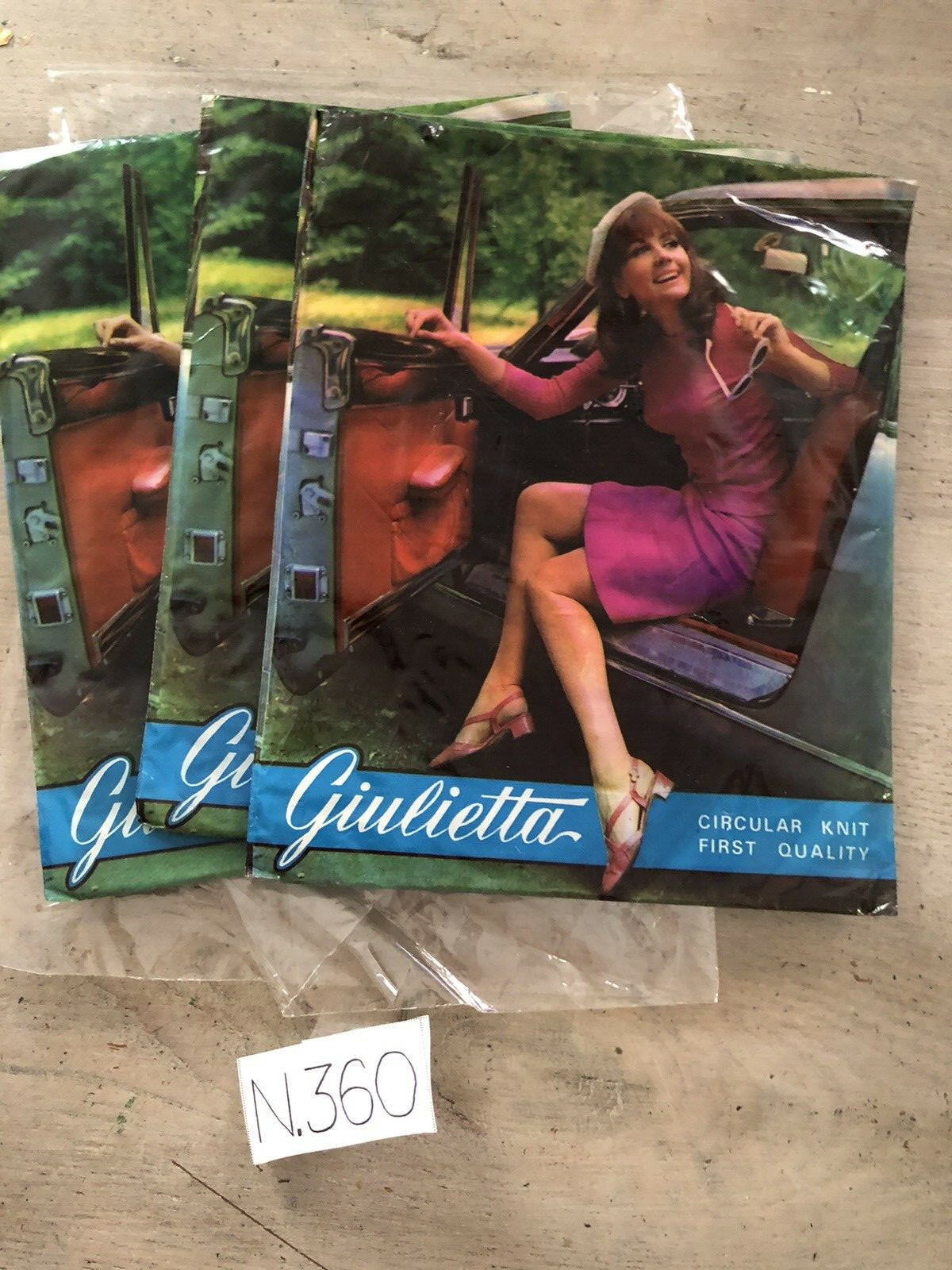 Calza reggicalze GIULIETTA 100%polyamide NUDE full fashioned vintage france 360