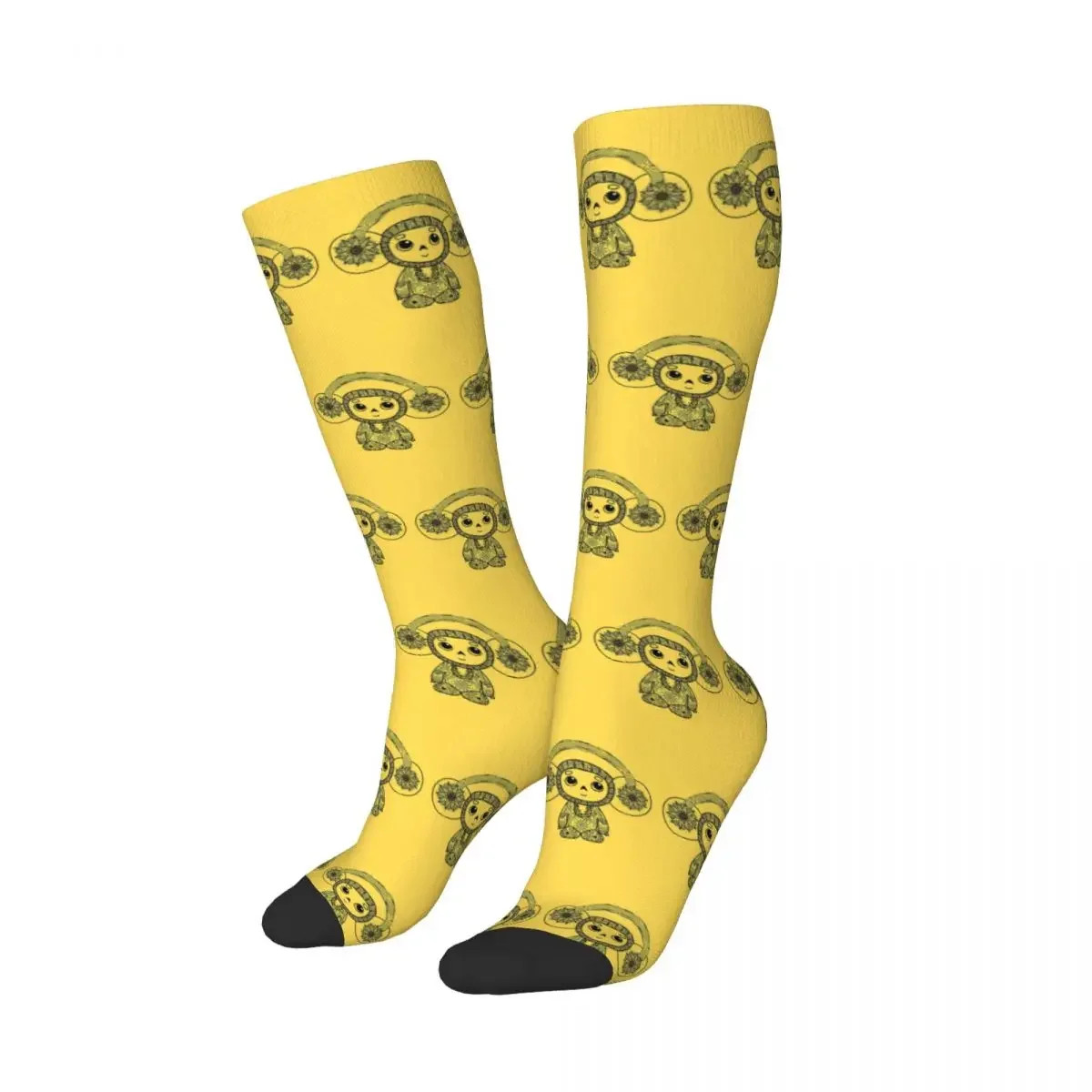 Cheburashka Socks Harajuku Sweat Absorbing Stockings All Season Long Socks