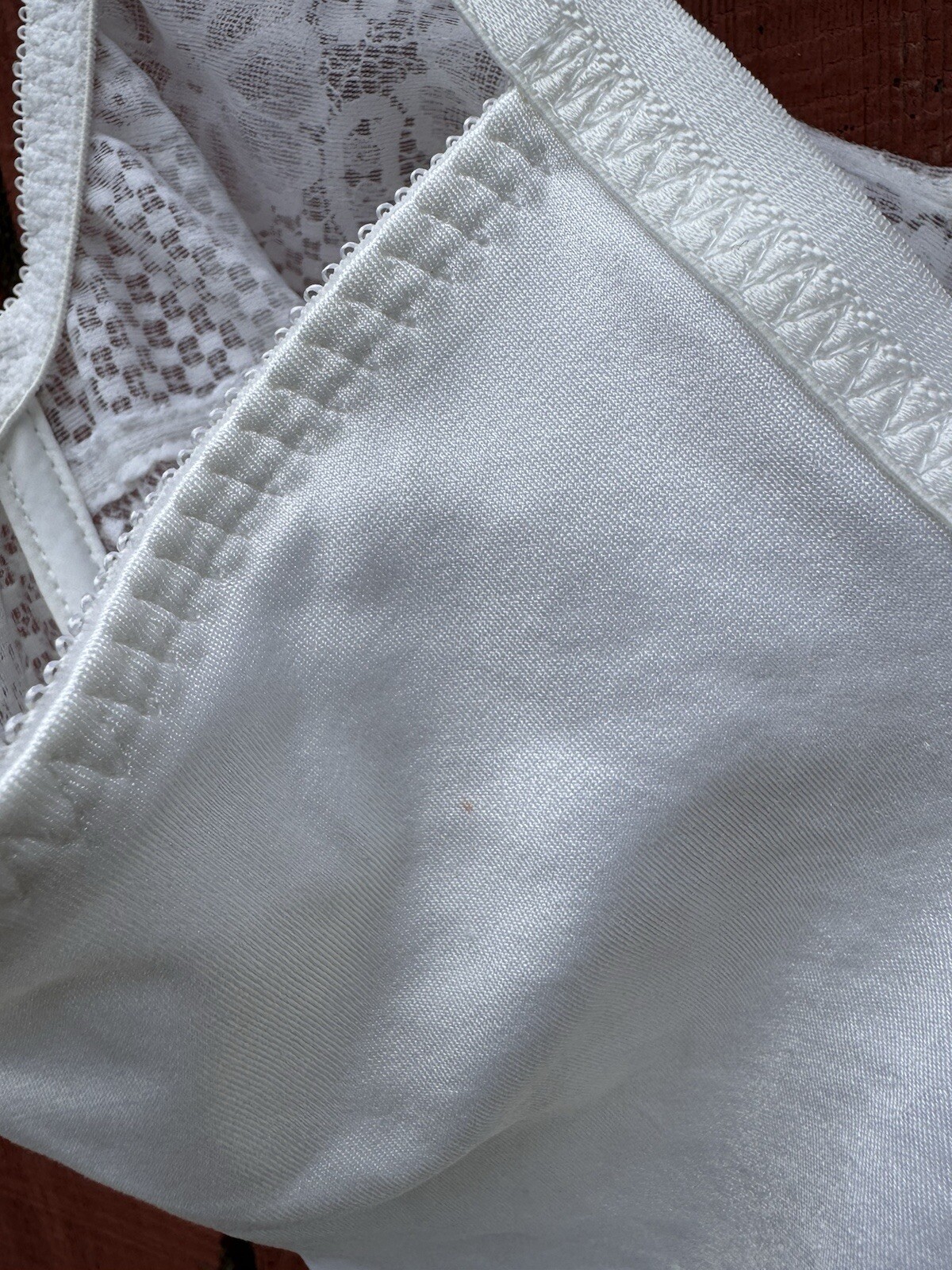 Vintage White Lace Teddy Lingerie By Goddess Size 38B Bodysuit 70s 80s Underwire