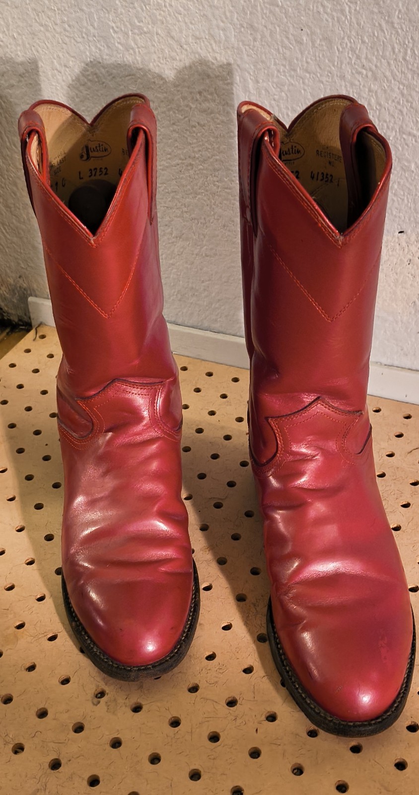 Vintage Justin Roper Kipskin Boots. Size 7