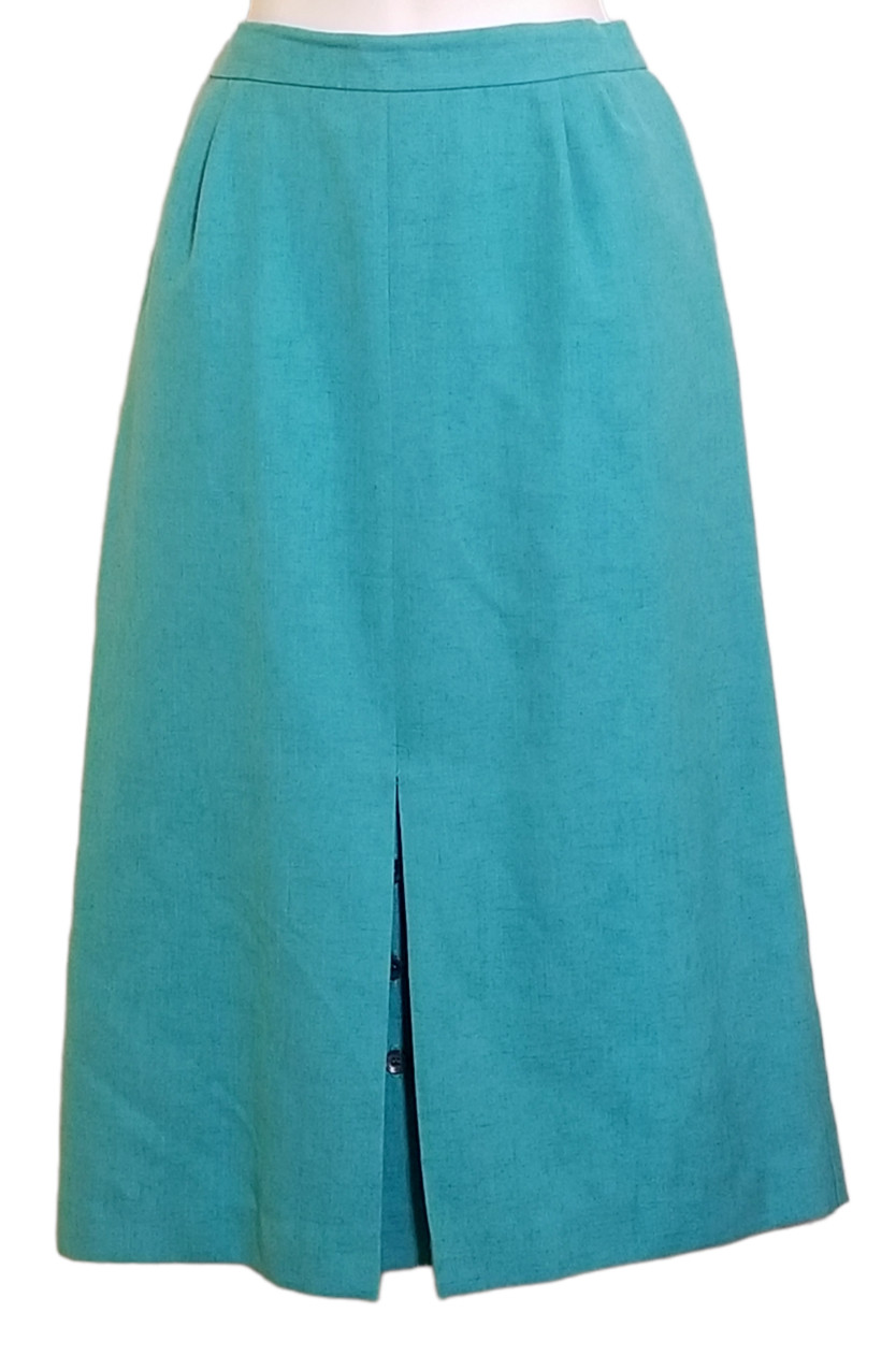 Vintage Skirt Suit Set Women’s Size M 3 Piece Modest Professional Silk Blend