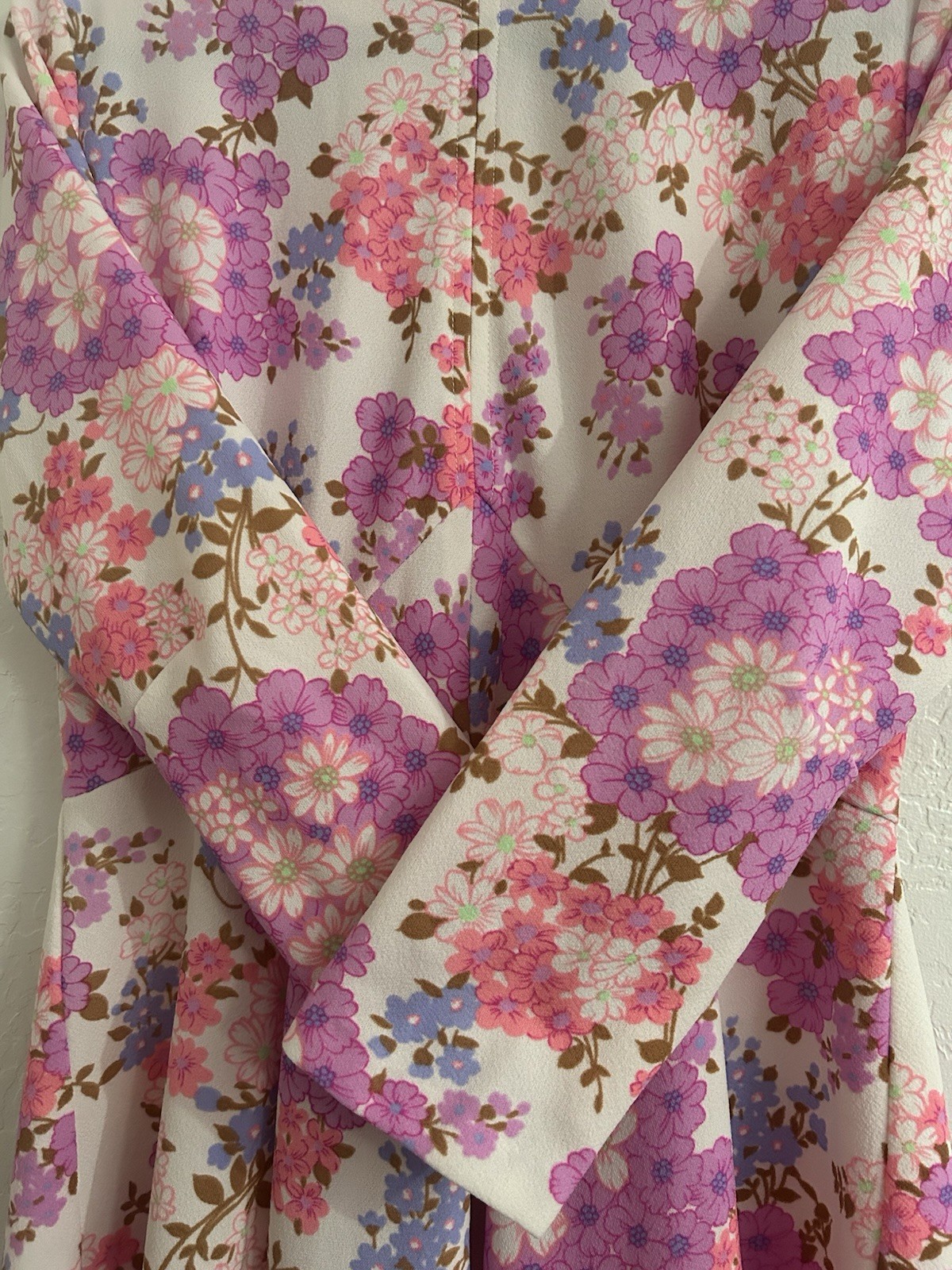 Vintage It’s Better Floral Print Retro 60s 70s Dress