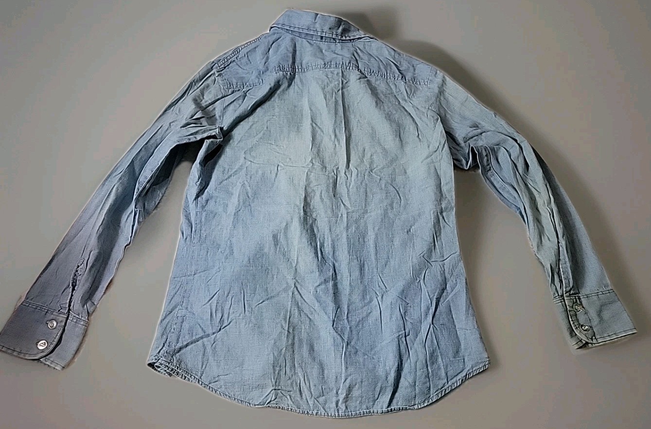 Vintage Levis Chambray Orange Tab USA Tag Blue Women 13/14