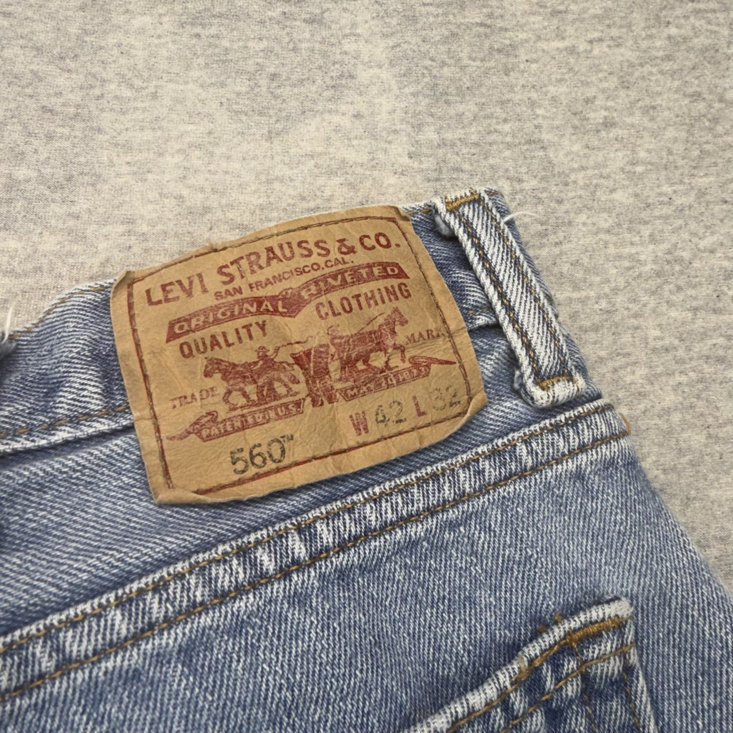 Levi’s 560 Men’s Jeans 42×32 Blue Loose Fit Tapered Leg
