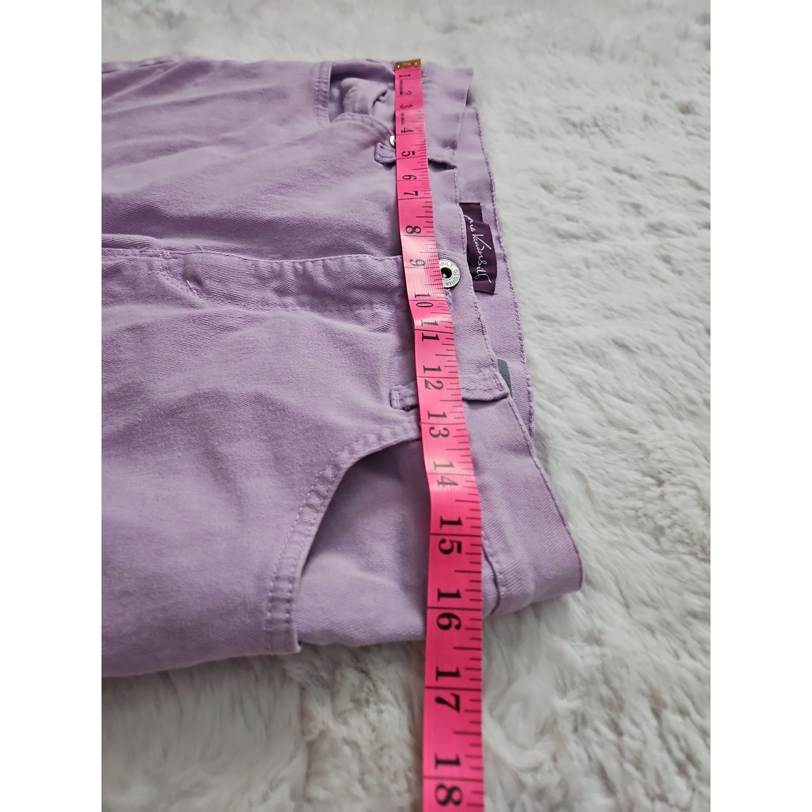 Gloria Vanderbilt Amanda Classic Tapered Jeans Lavender Purple Petite Size 12P