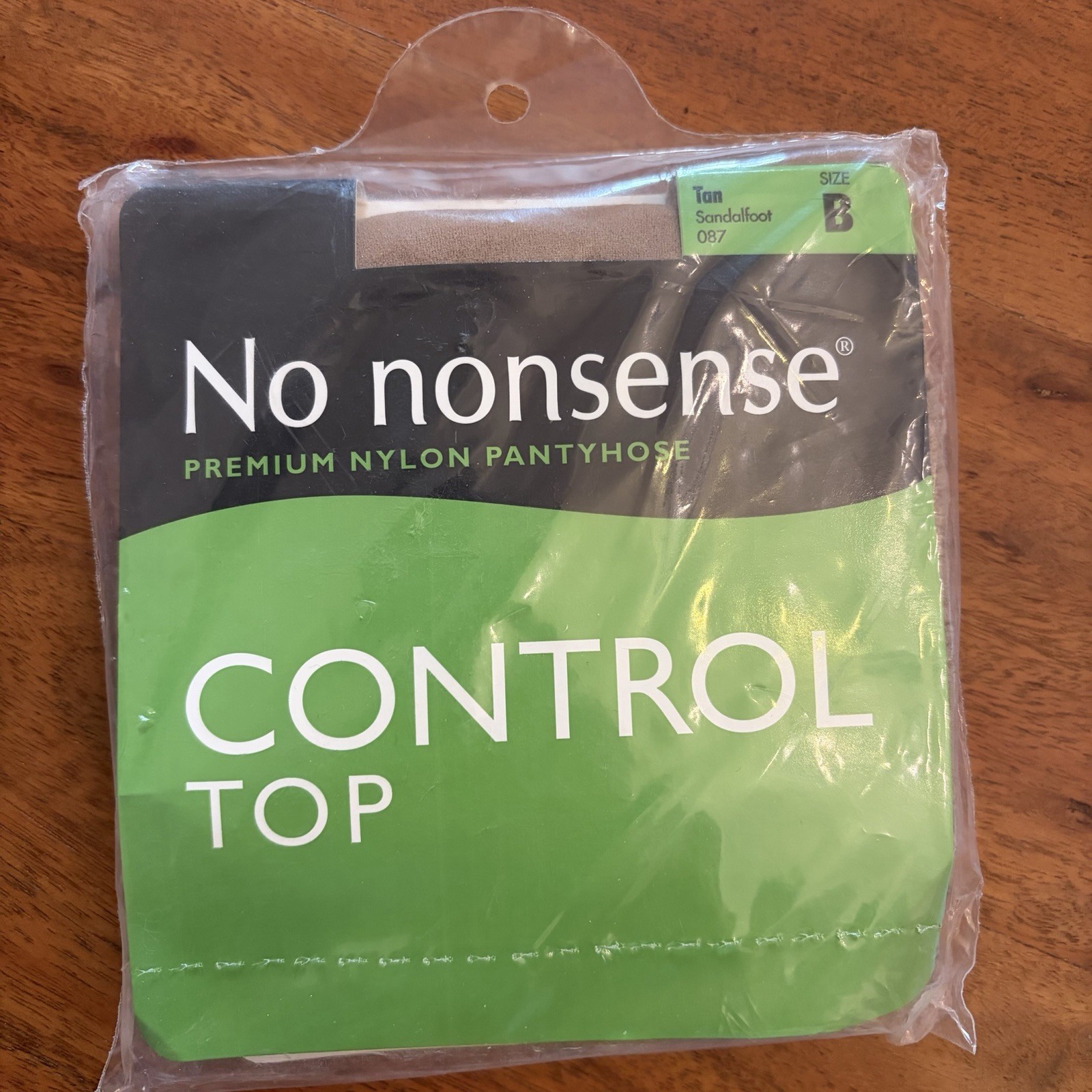 2 Pairs Vintage No Nonsense Pantyhose Size B Beige Tan Control Top New Old Stock
