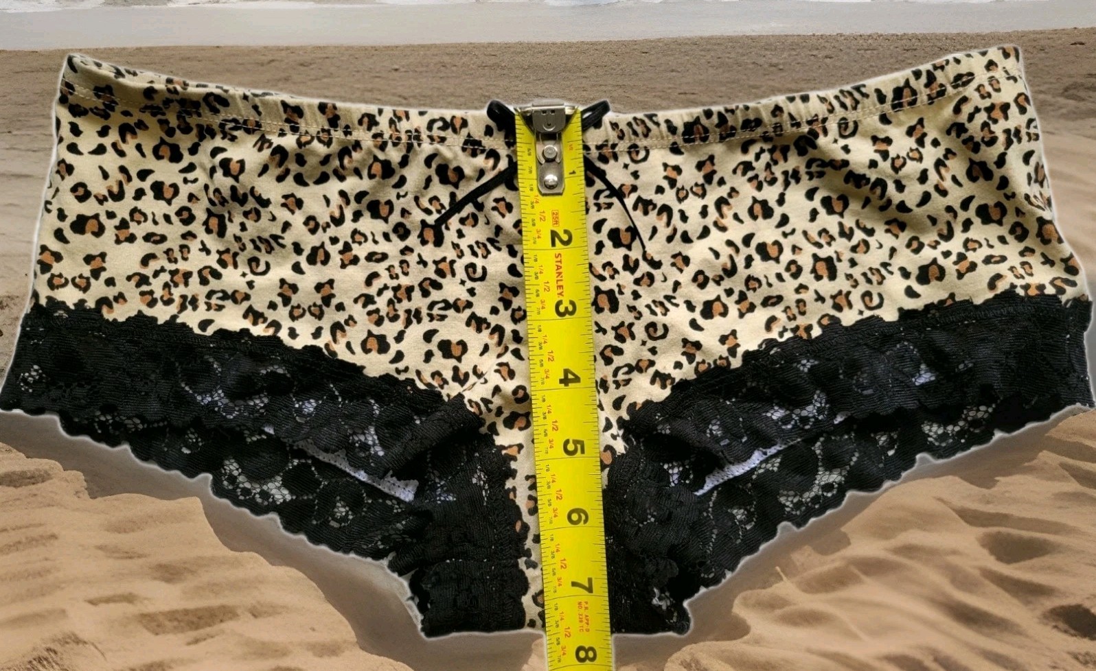 Vintage Lingerie Panties Sissy Animal Bow Medium