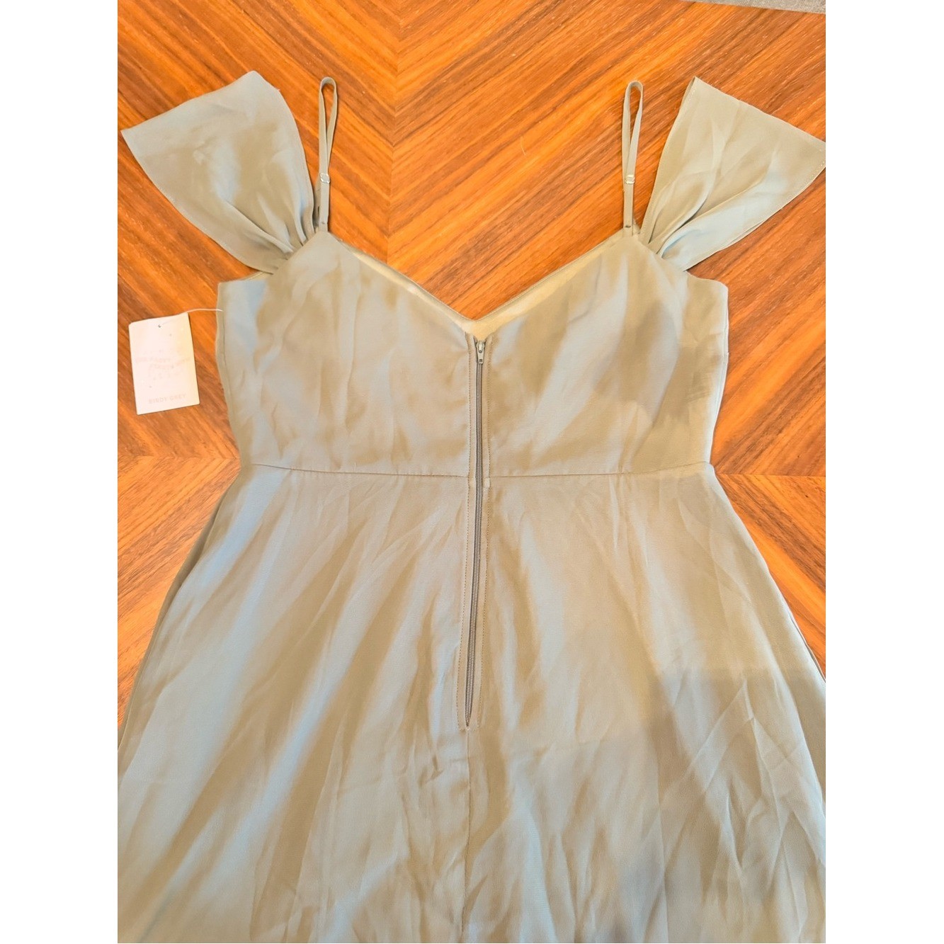Birdy Grey Sage Convertible Bridesmaid Dress Maxi Floor Length NWT Size L