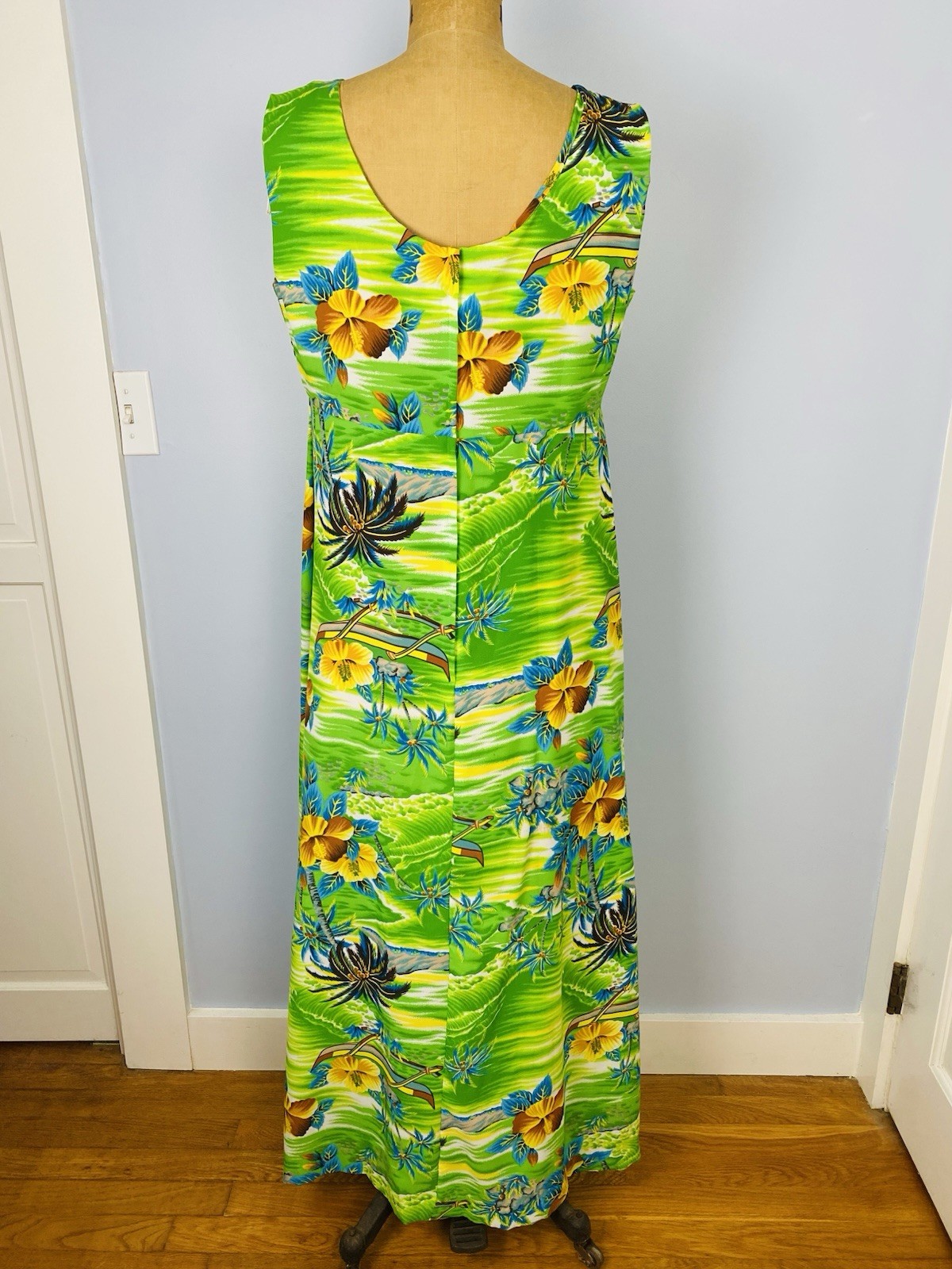 Vintage Pomare Hawaii Maxi Dress Size 18 (Vintage) Aloha Dress Tropical Hawaiian