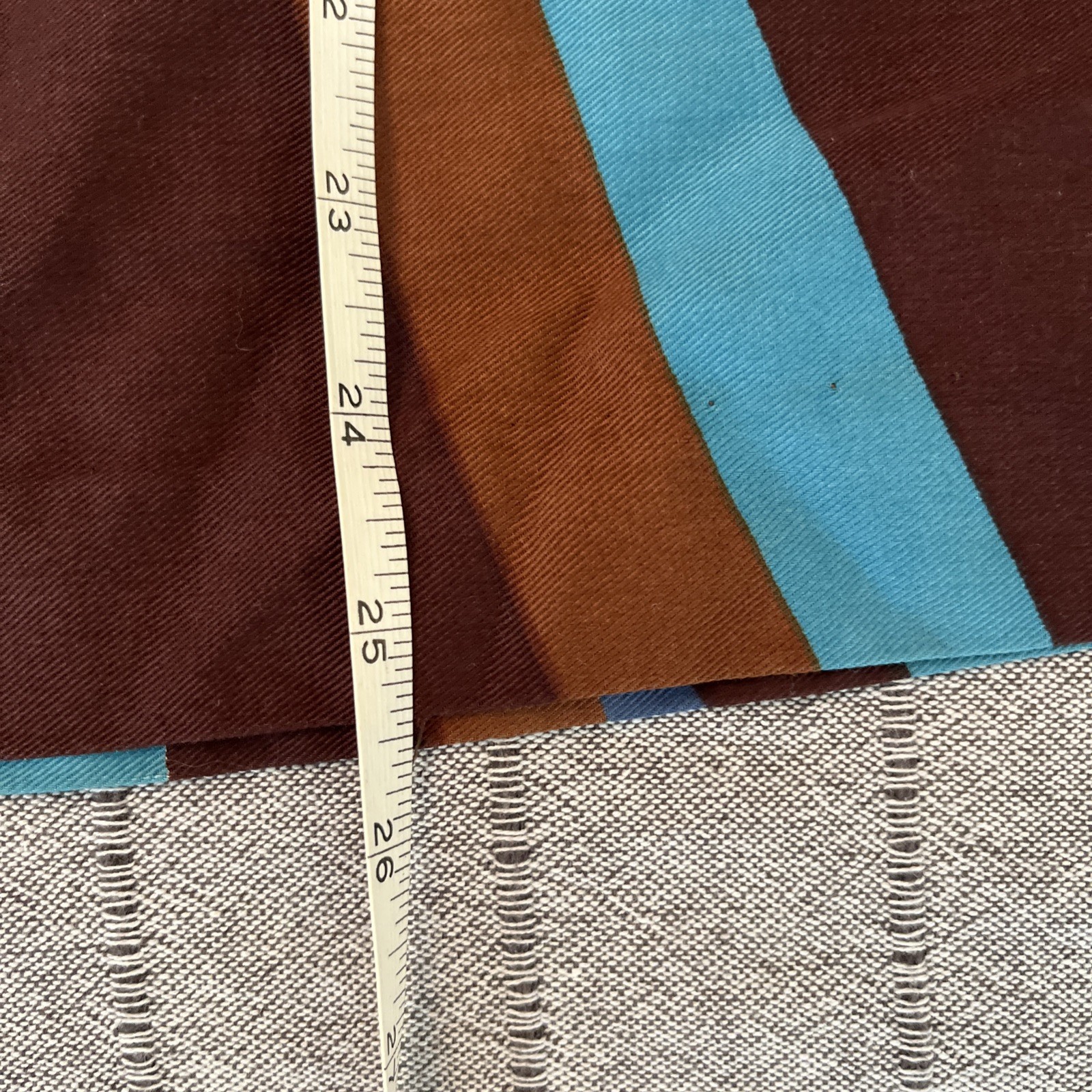 Vintage Vera Brown And Blue Blouse