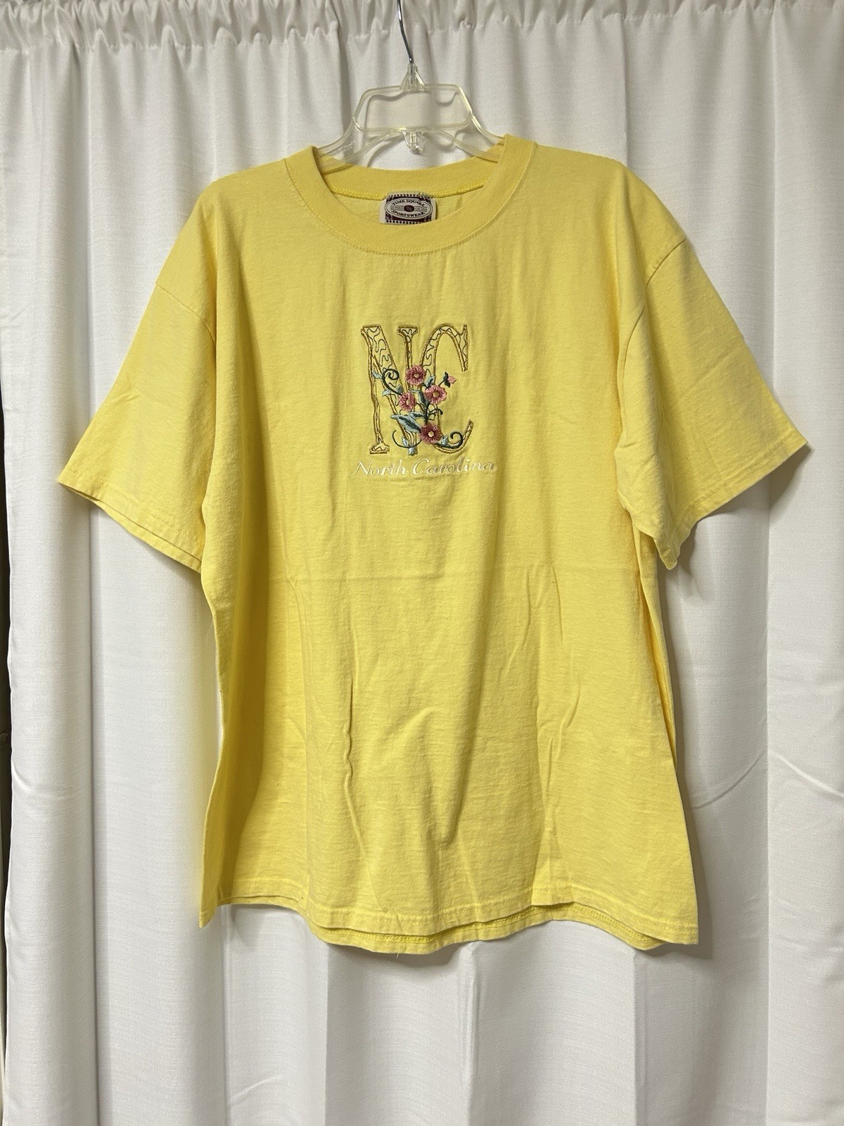 Vintage Time Square Sportswear Embroidered NC North Carolina Unisex XL T-Shirt
