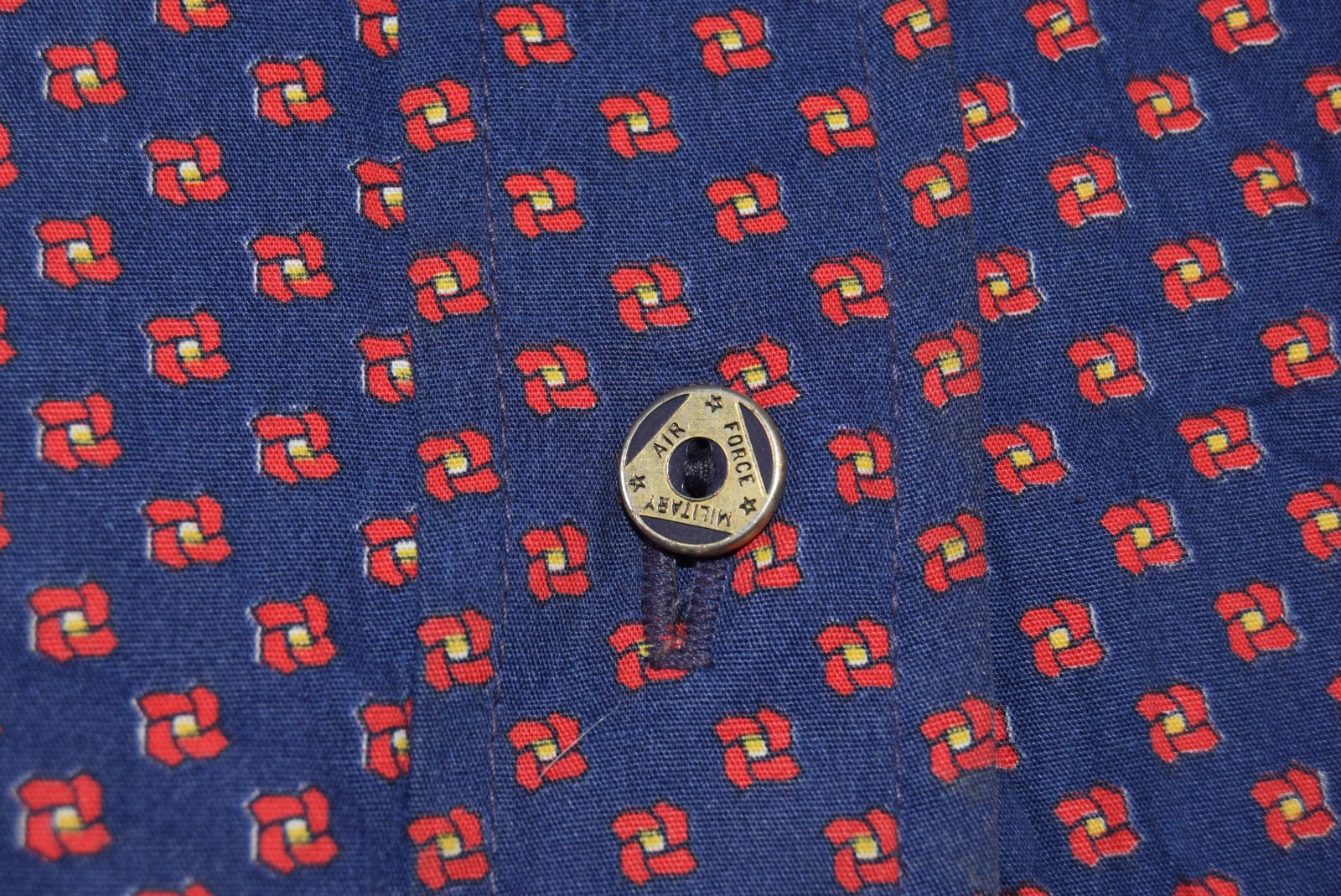 Vintage Regina Porter Dress Womens Small Blue Floral Paisley House Day 70s