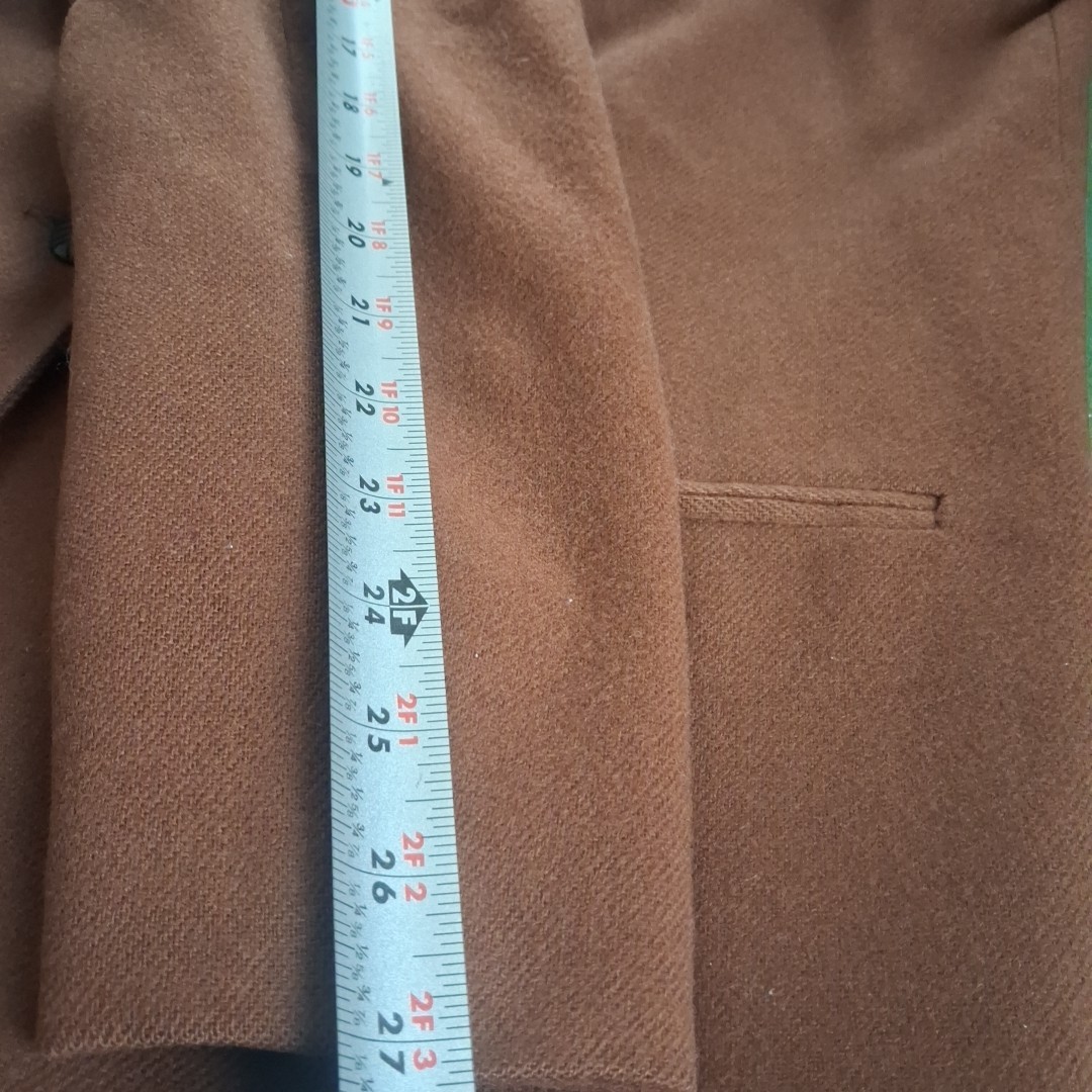 Vintage Savannah 100% Pure Wool Blazer – Rust Brown – Size 12