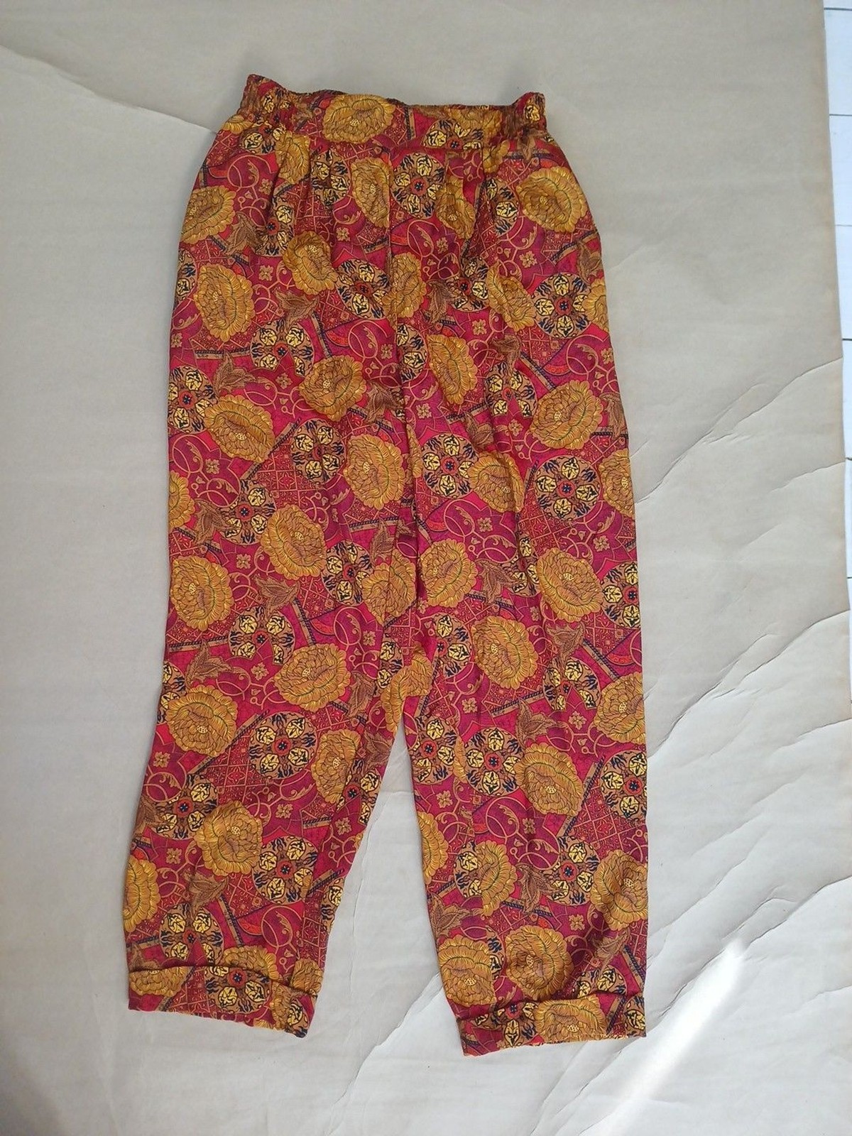 Vintage 1980s Laura & Jayne Collection Pull On Pants Size 6 Golden Girls Pockets