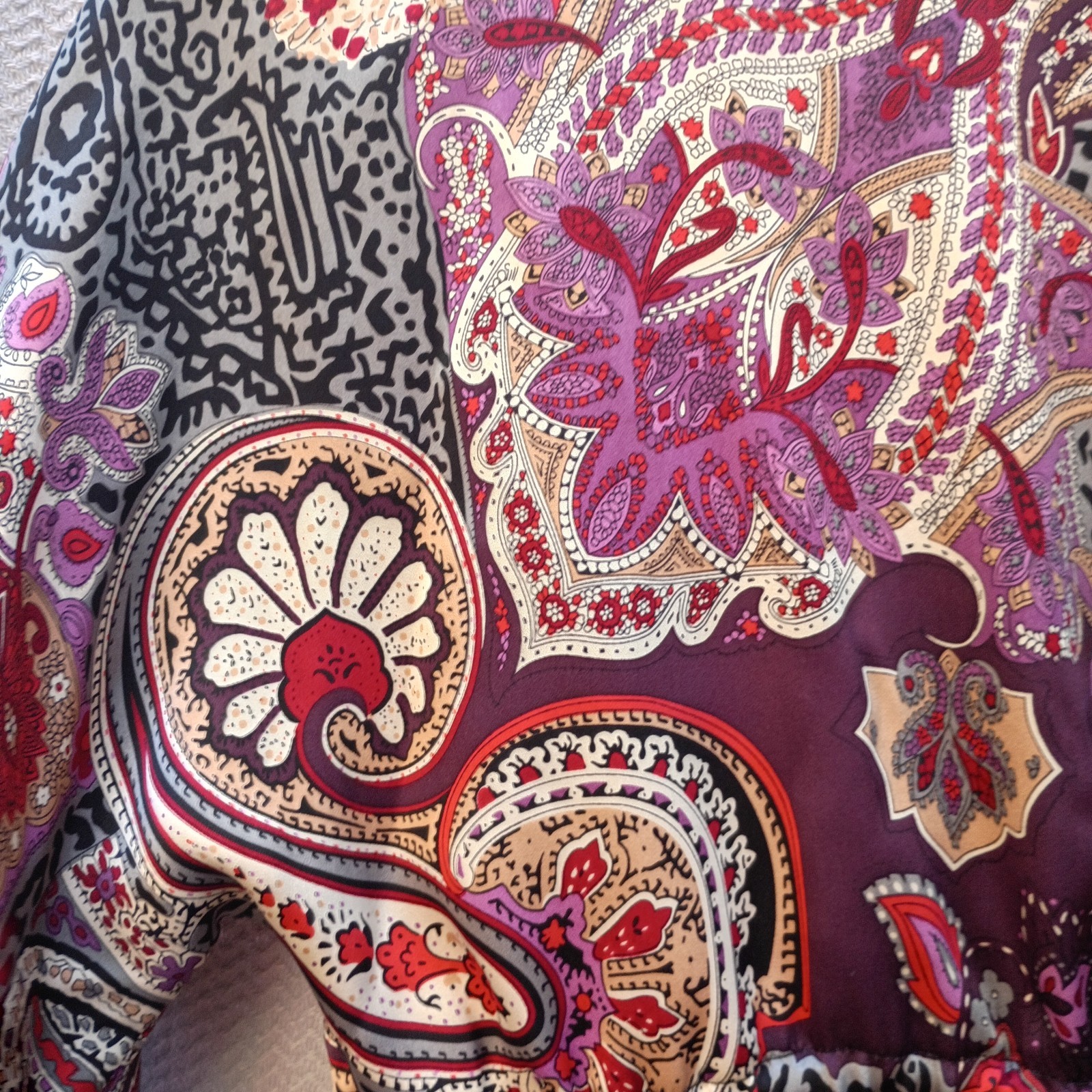 Vintage 90s, 00s, Y2K Anna Paul Silk Kimono Tie Front Jacket Size Small