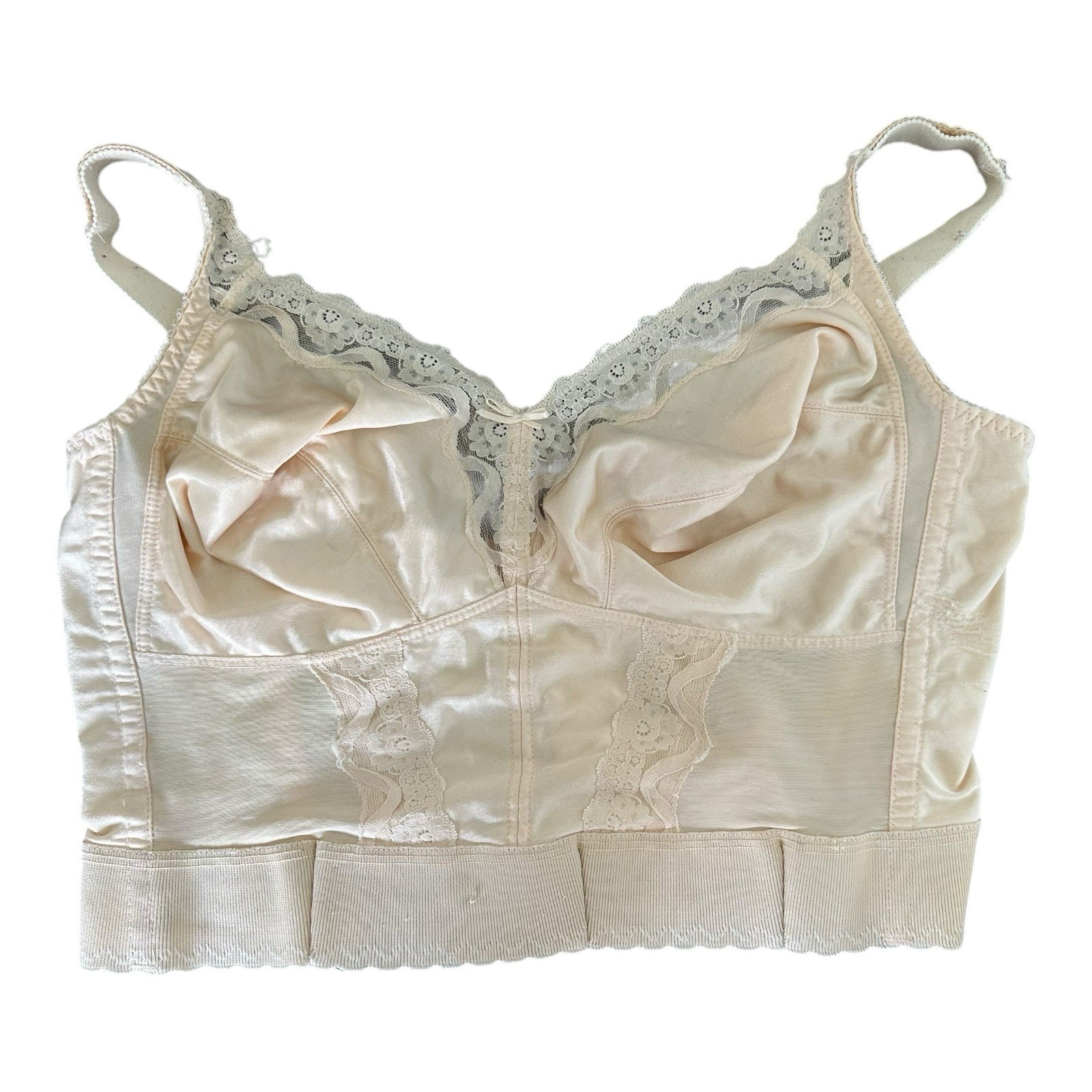 VTG Carnival Bra 40D White Padded Full Coverage ILGWU Union USA Made