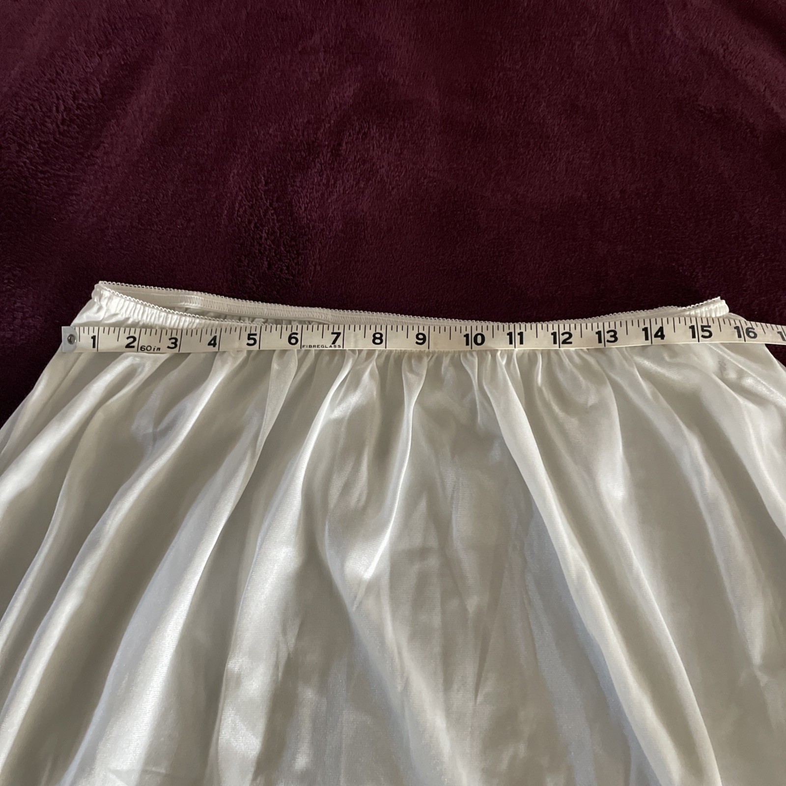 Vintage Velrose Ladies 31” White Half Slip Size 3X NOS Without Tags