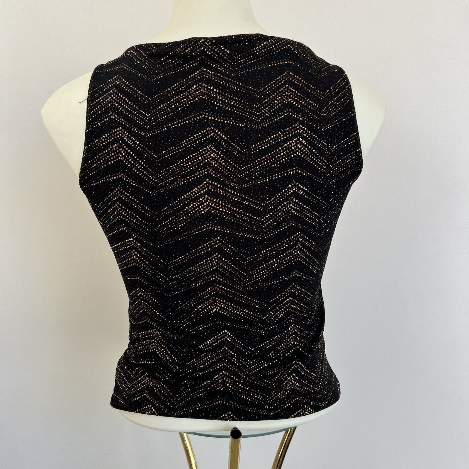 Vintage 90s Black Glitter Cowl Neck Top Dark Fairy Indie Sleaze Club Whimsigoth