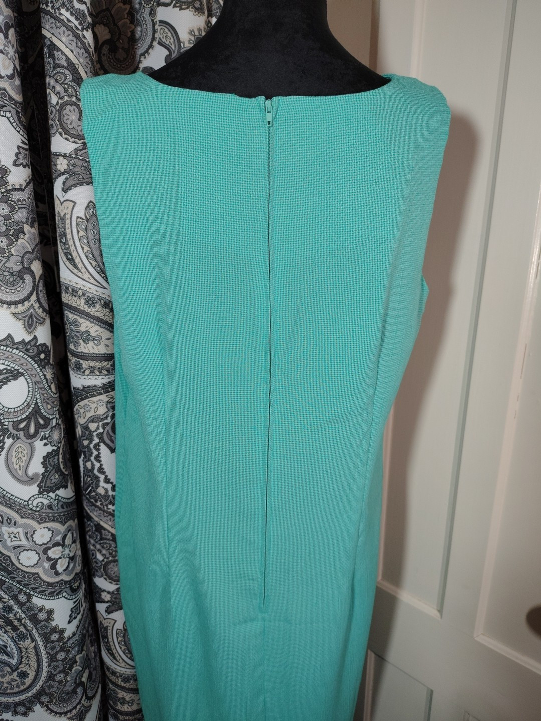Miss Dorby Size 18 Vintage 2 Piece Aqua Dress