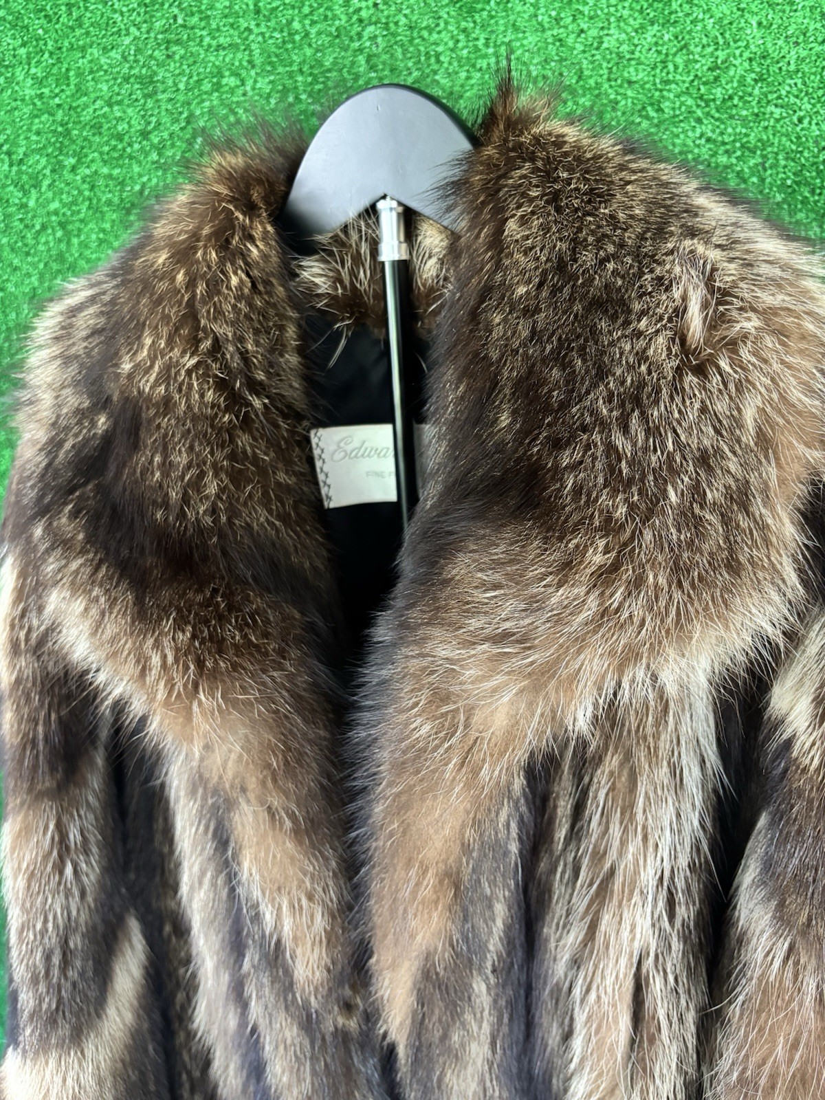 Edward Glasser Chicago Full Length Raccoon Fur Coat Vintage Fine Furs 1905 Luxur