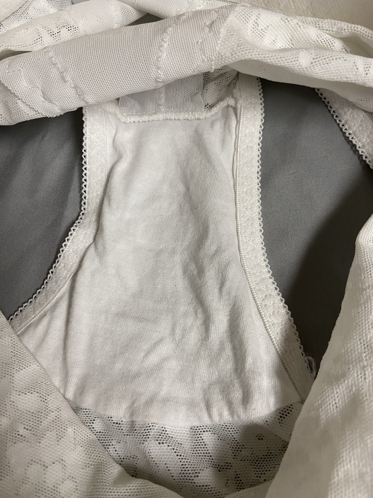 Vintage White Lace Instant Shaping By Plusform Girdle Panty Brief 5X 40 NWOT