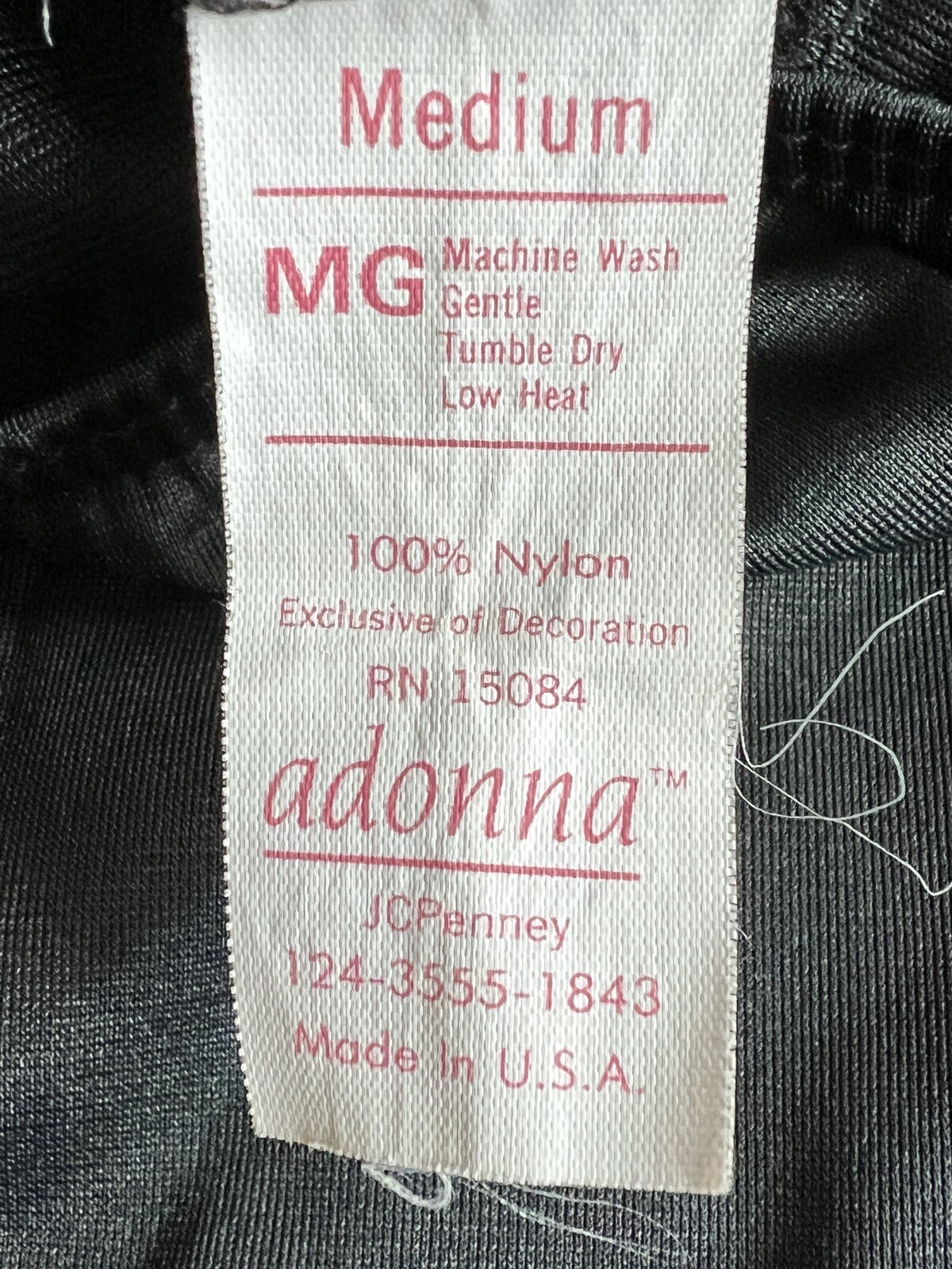 Black Half Slip Adonna for JC Penney Size Medium 3 Tiered Laces 27” long Vintage