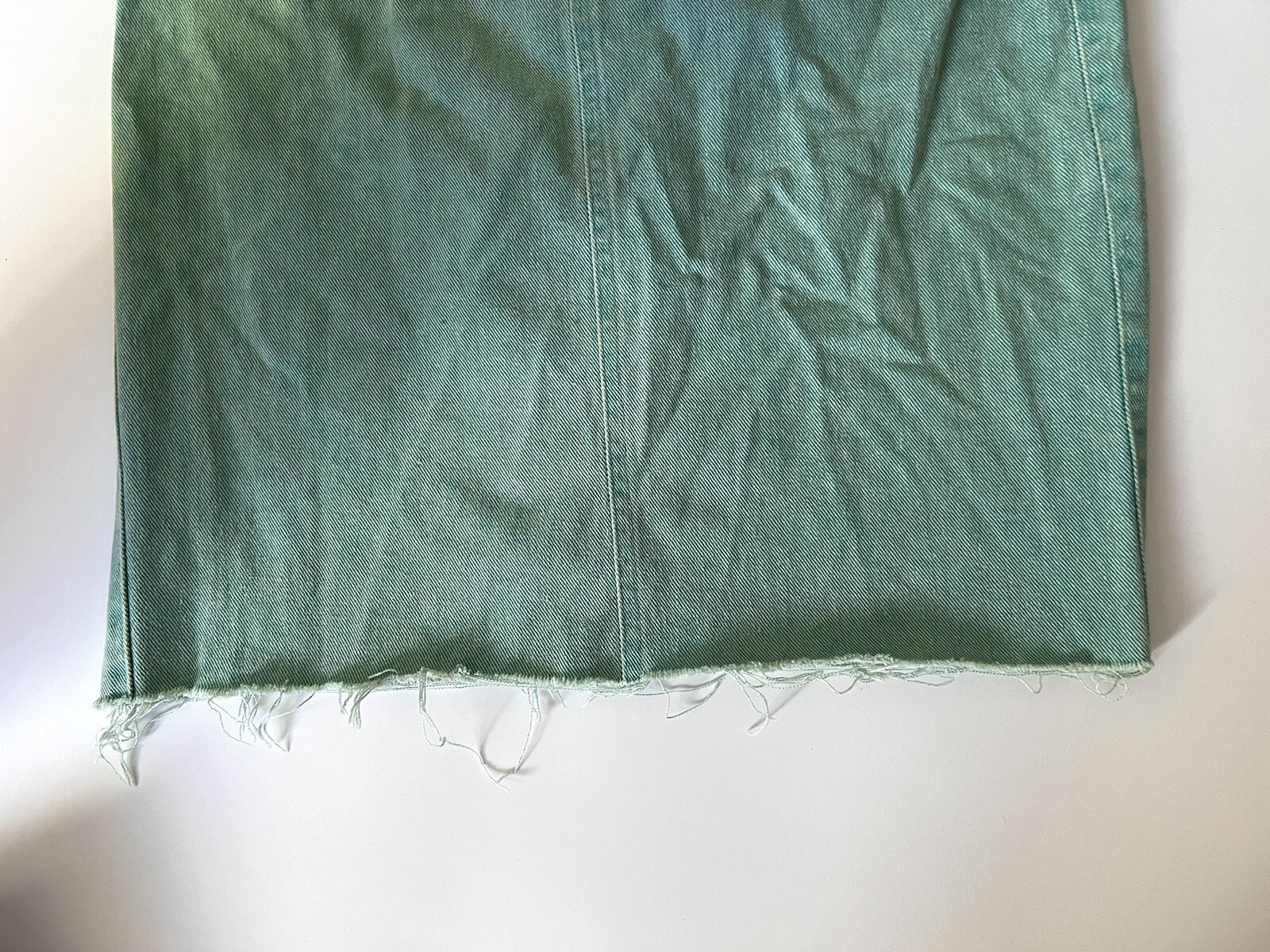 Vintage Et Vous Distressed Denim Jacket And Skirt