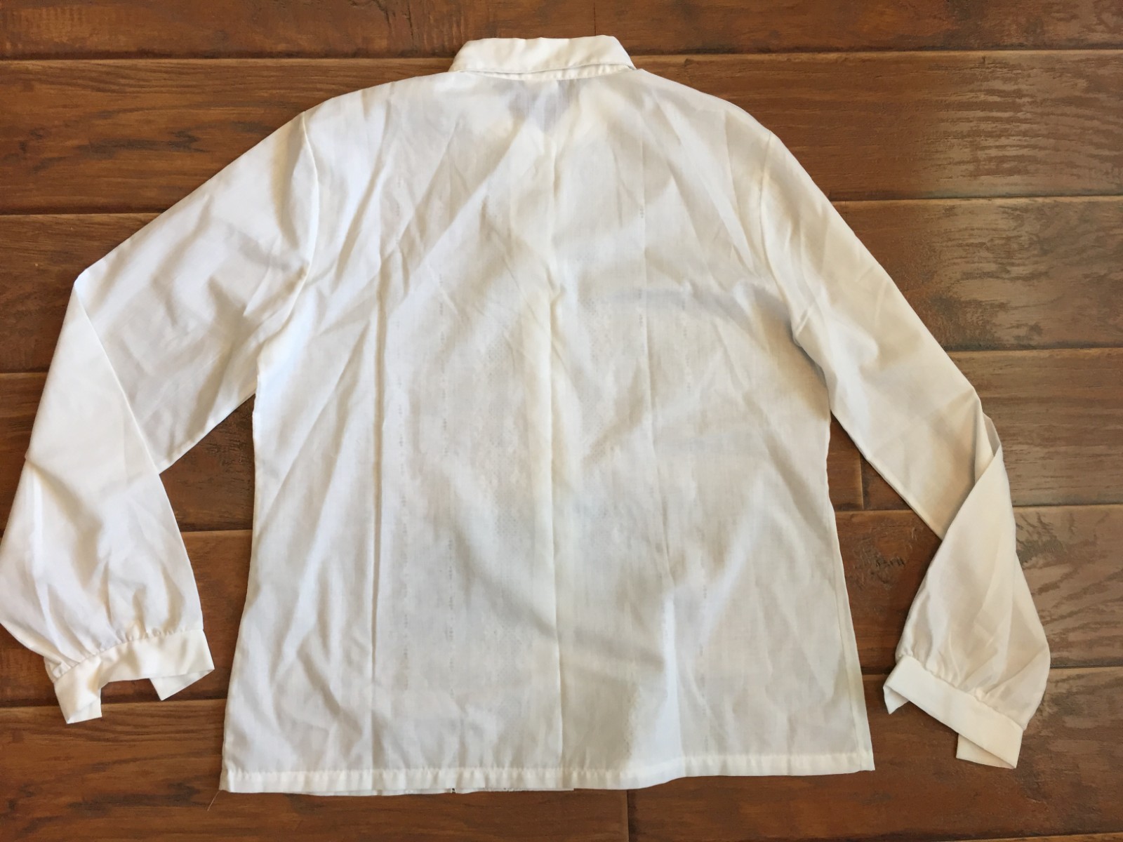 VTG Women’s Blouse Top,Montgomery Ward,White Embroidery,SZ 16,Polyester/Cotton,Z