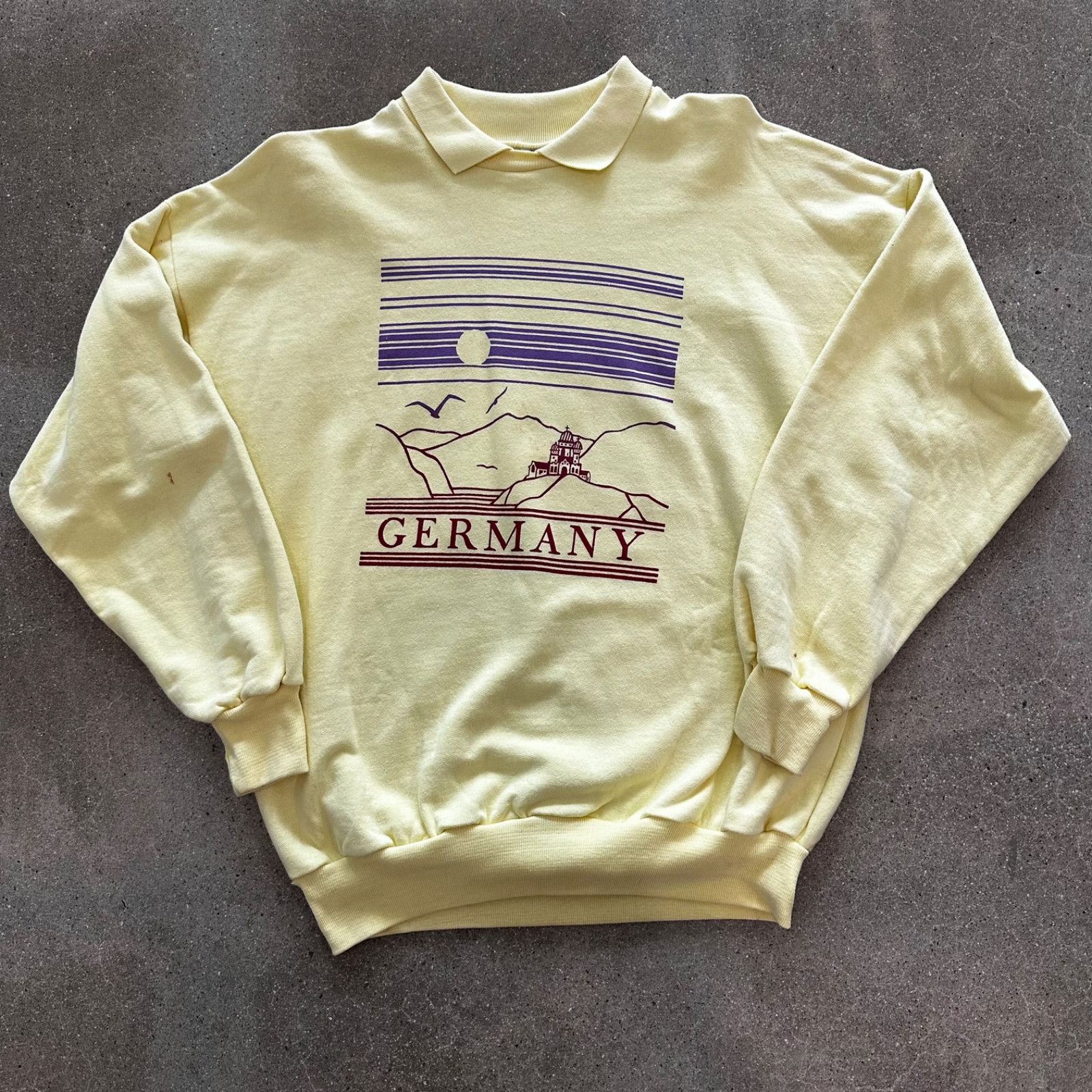Germany Vintage Pullover Collared Size 6 Womens Sweater Y Leader Made in Greece