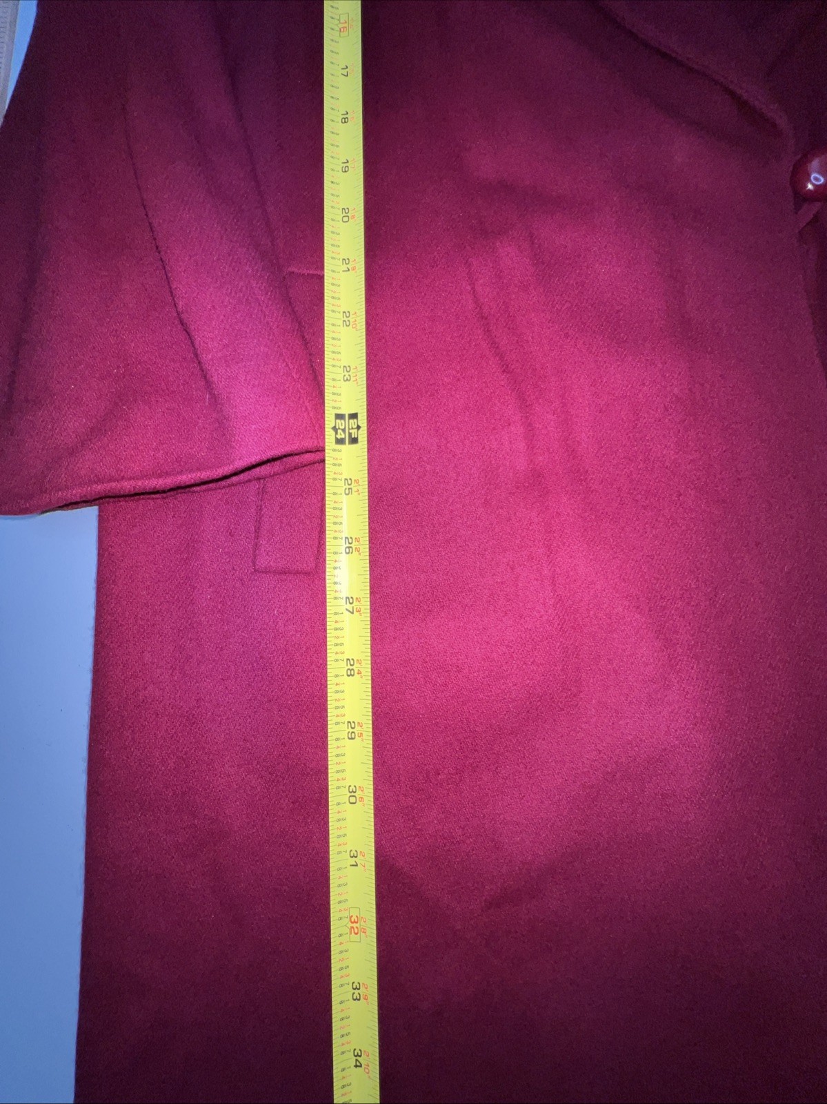 Vintage Bromley collection overcoat women’s 10 wool red Double breasted lined