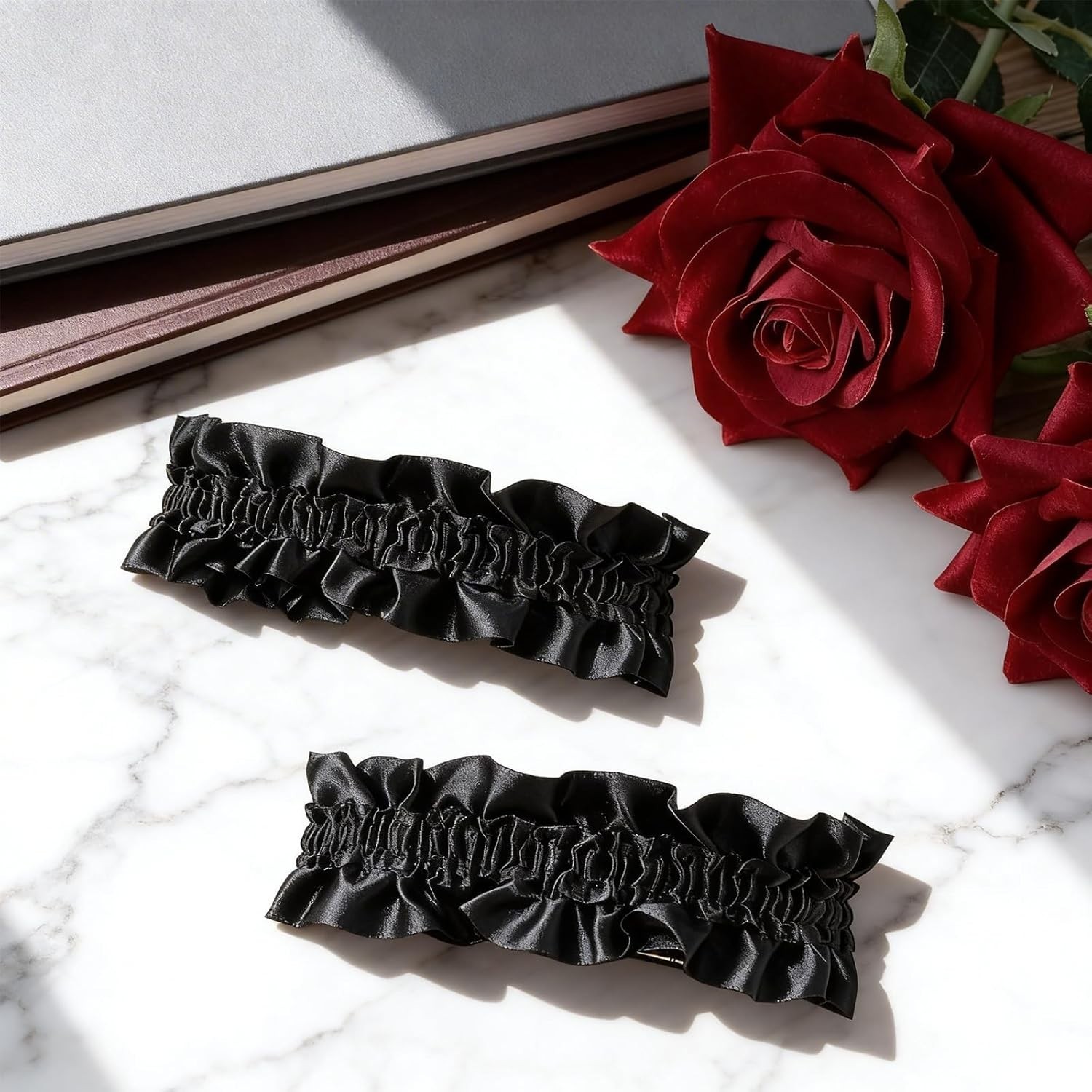Lightweight Vintage Sleeve Garters with Pleats – Perfect for Roaring 20s Events